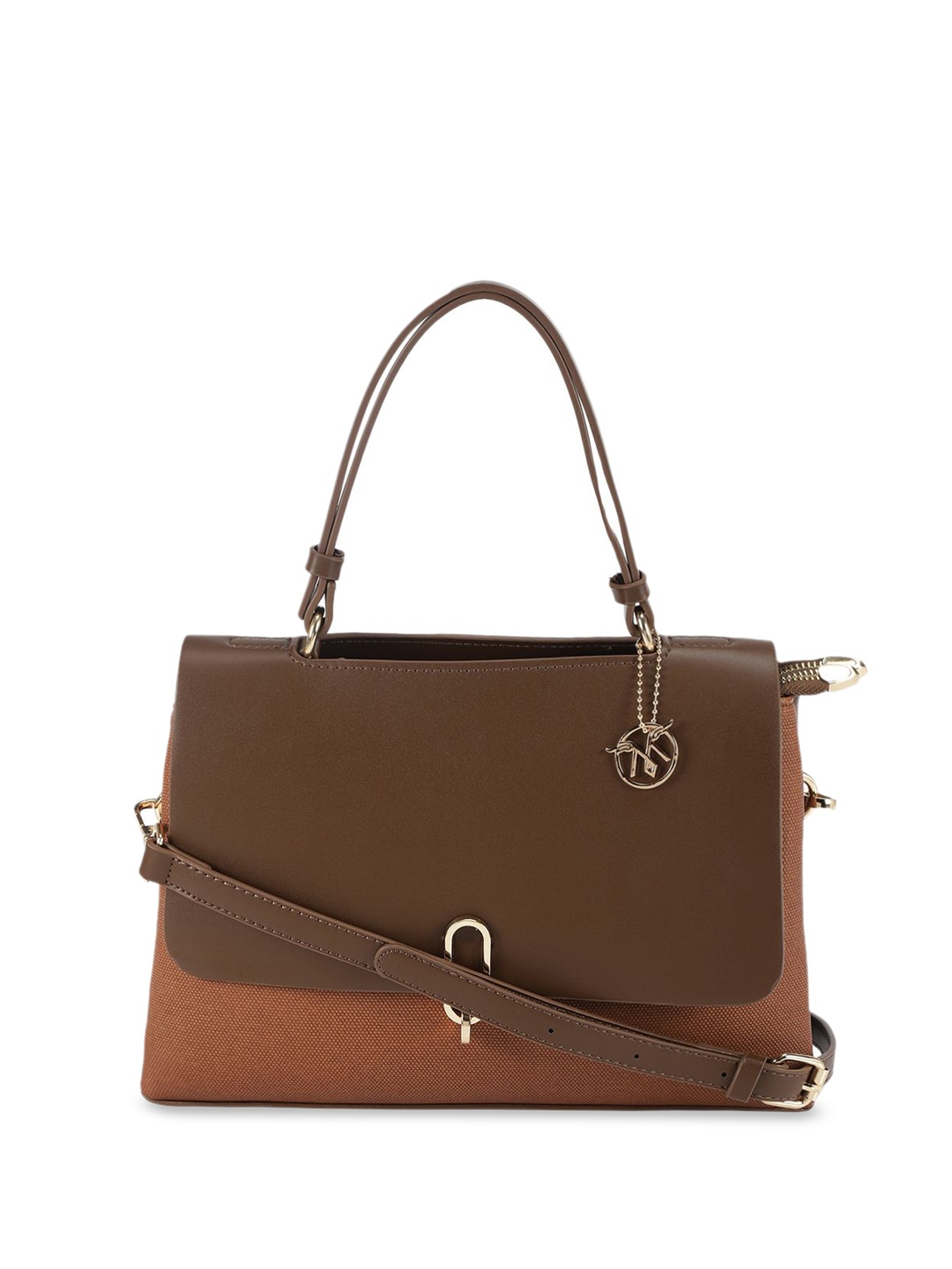 

Monrow PU Structured Satchel, Brown