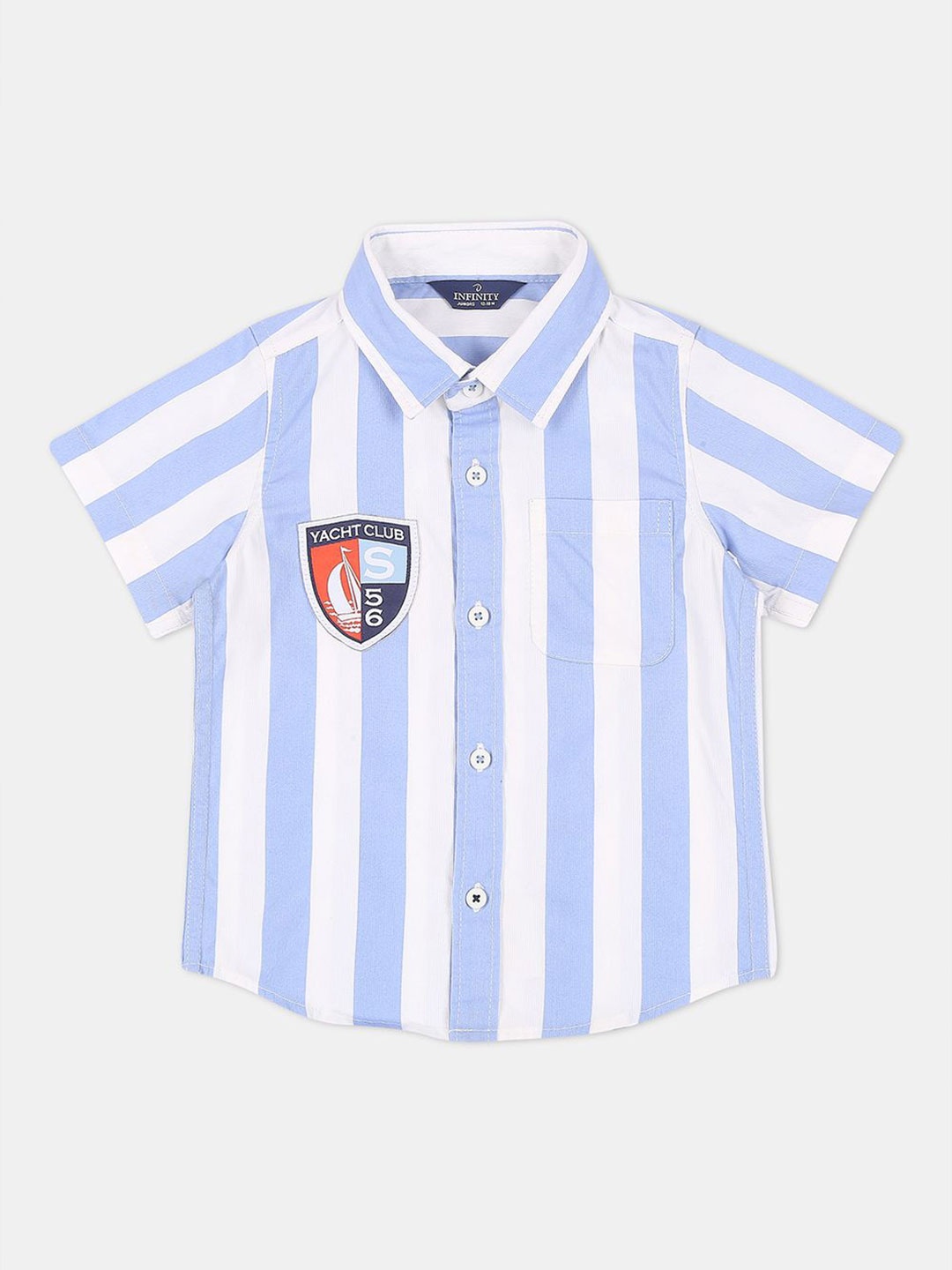 

Infinity Boys Opaque Striped Casual Shirt, Blue