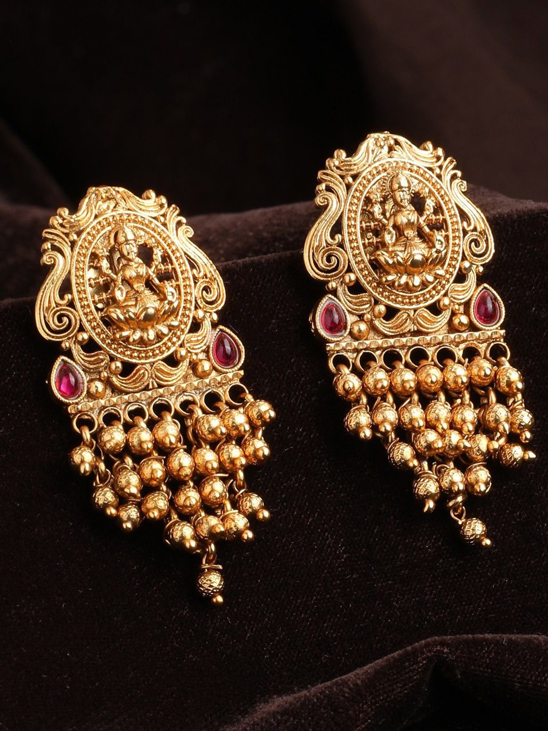 

NILA Contemporary Drop Earrings, Gold