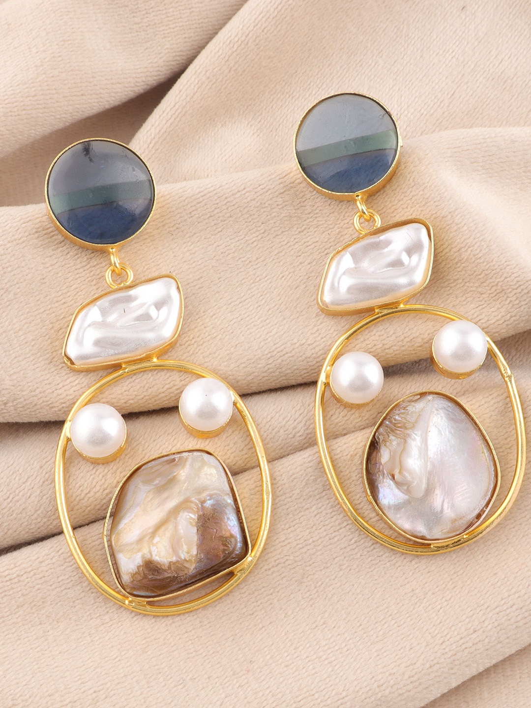 

Ozanoo Teardrop Shaped Drop Earrings, Navy blue