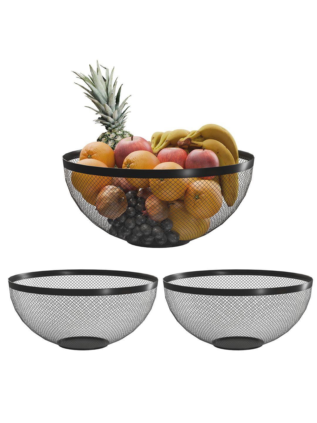 

Kuber Industries Black Fruit and Vegetable Basket