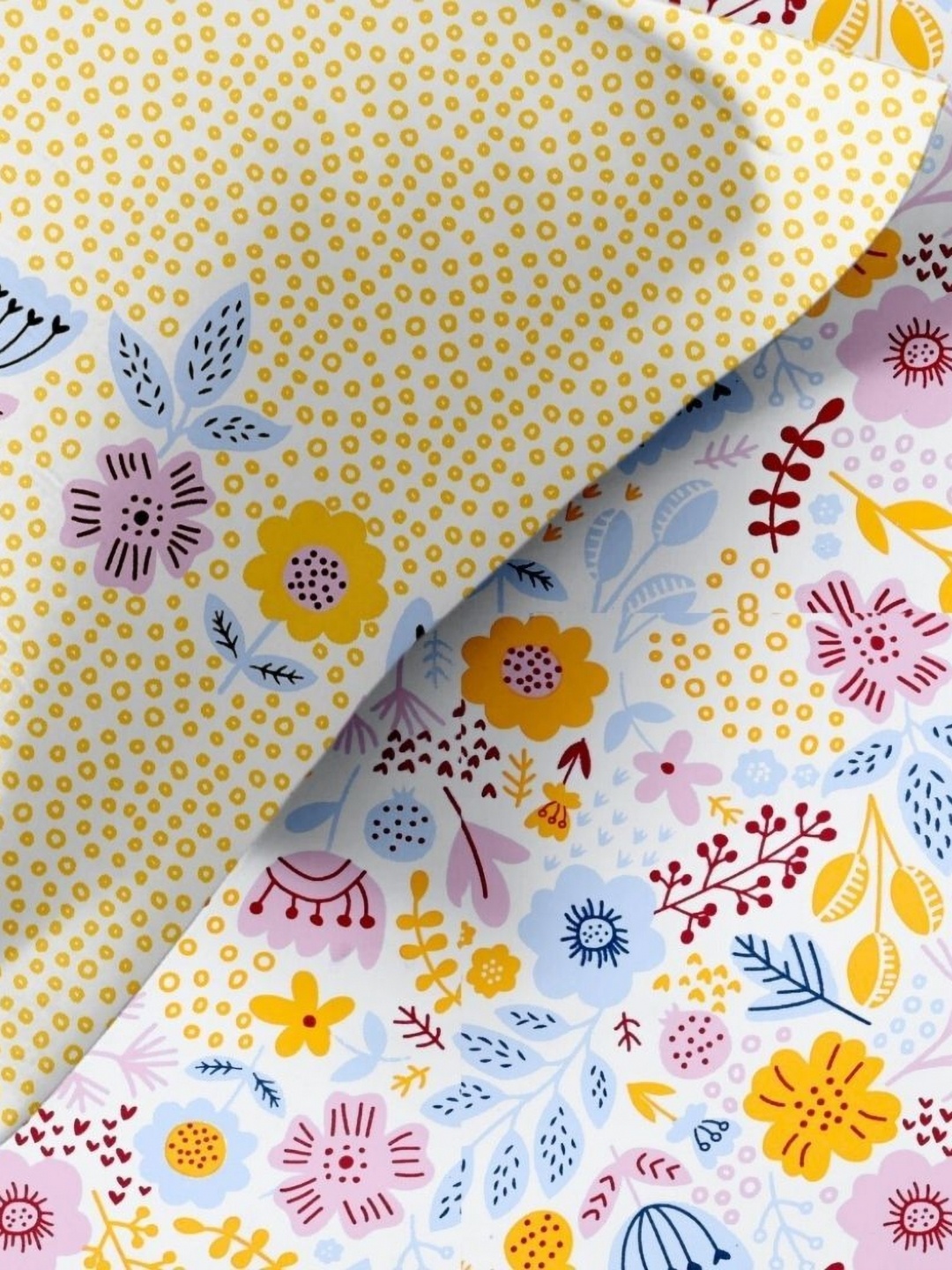 

Jaipur Weaves Yellow Floral Printed 240 TC Cotton King Bedsheet Set 2.74 m x 2.74 m