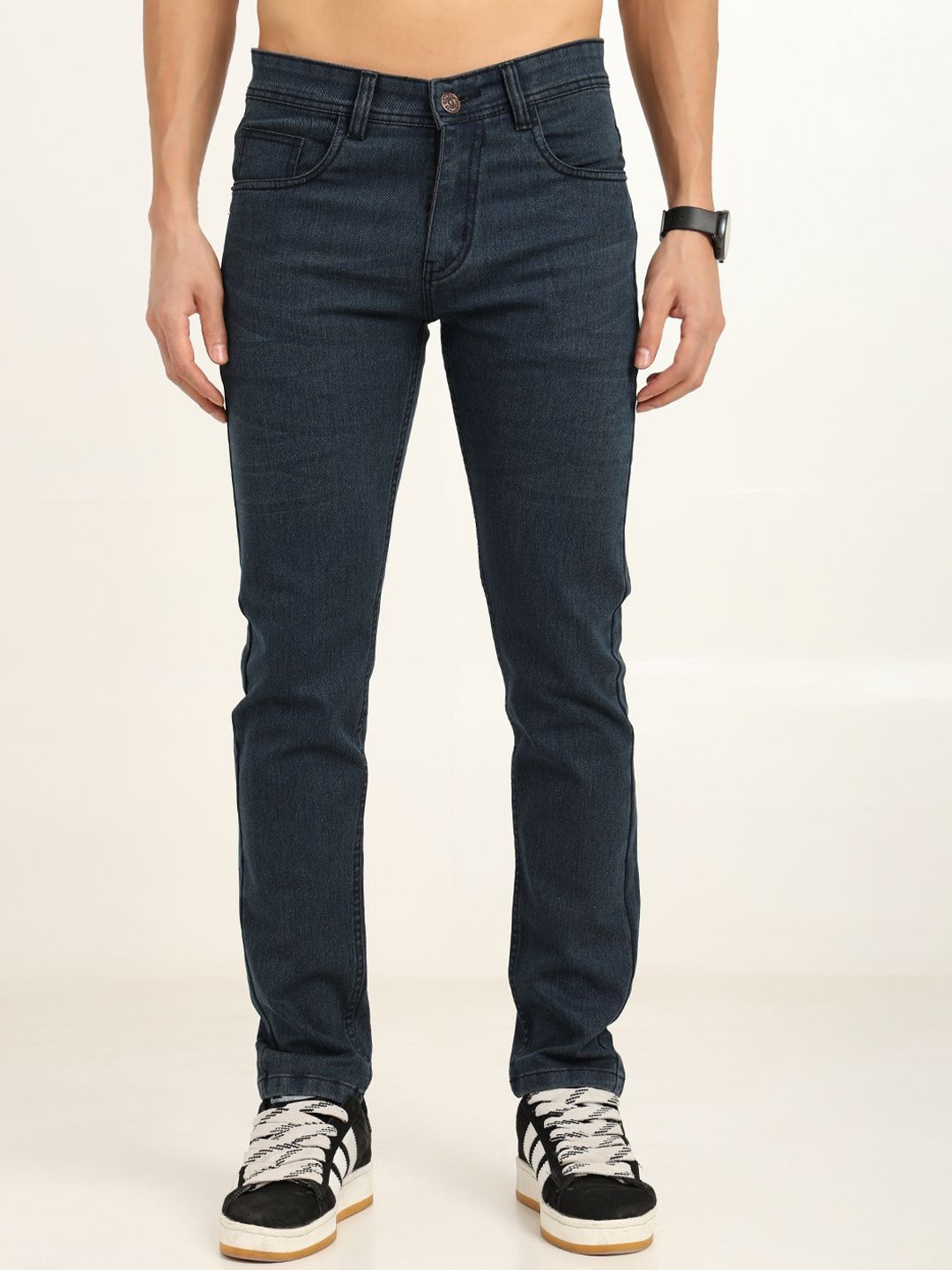 

INDIROCKS Men Jean Stretchable Jeans, Blue