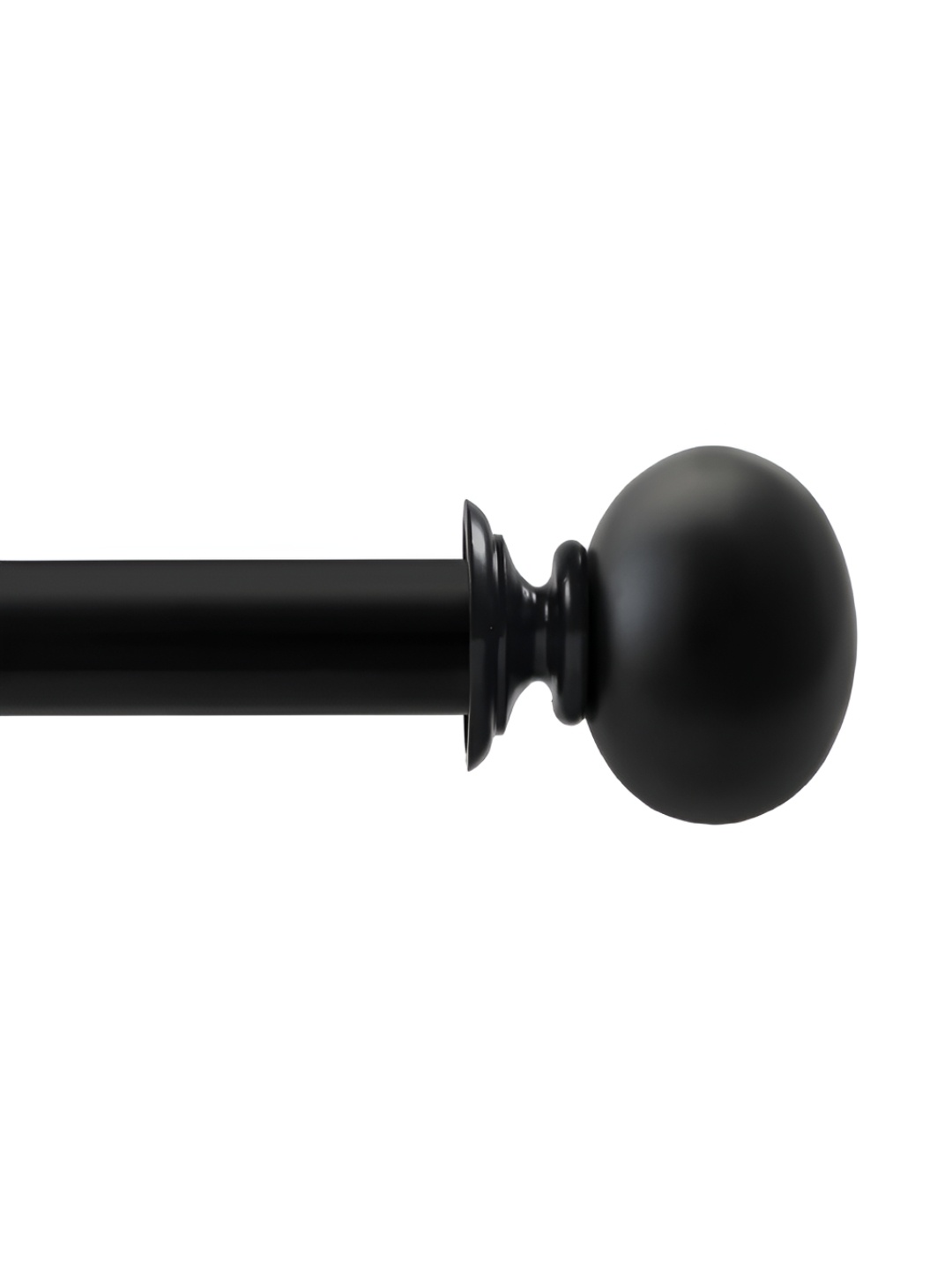 

Deco Window Black Metal Extendable Curtain Rods With Brackets