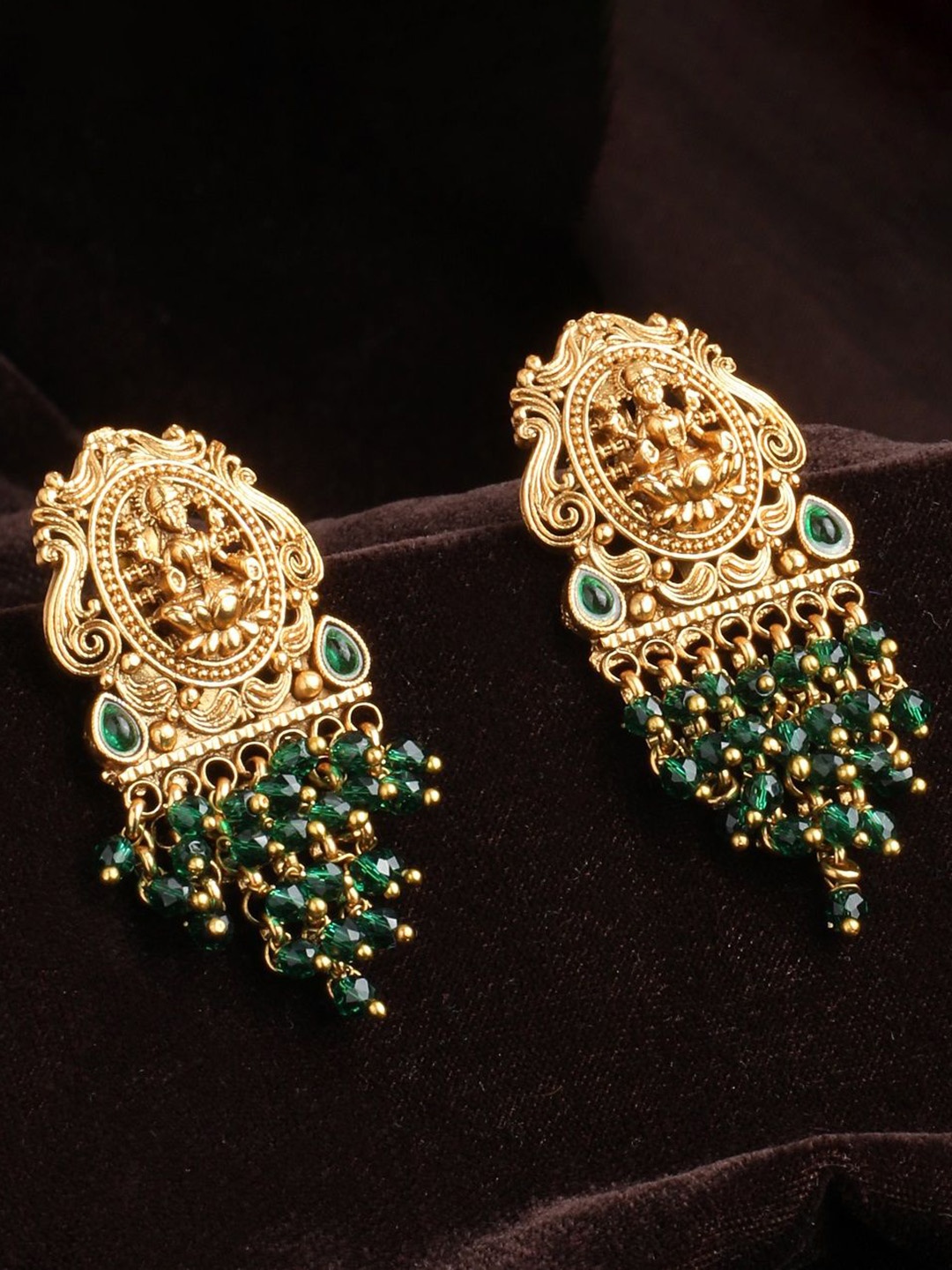 

NILA Contemporary Jhumkas Earrings, Gold