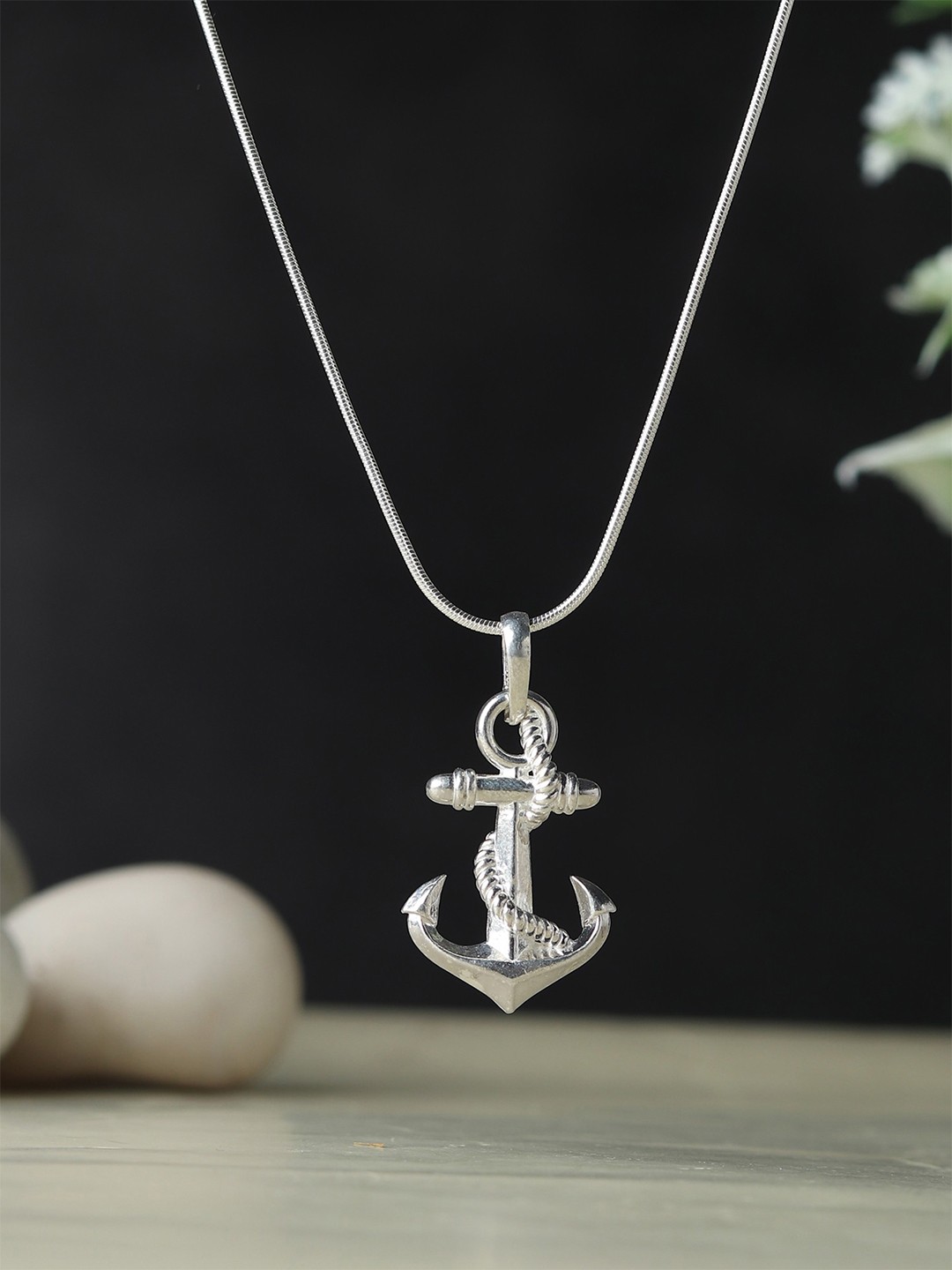 

Metronaut Cross Shape Pendent With Chain, Silver