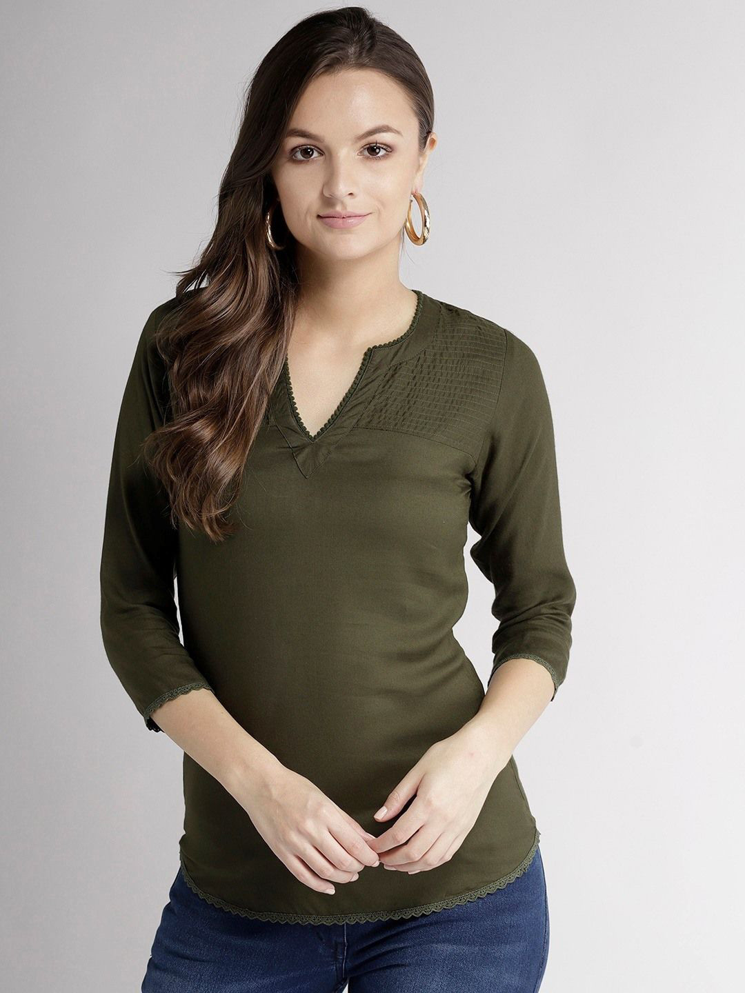 

ZARISTAA Top, Olive