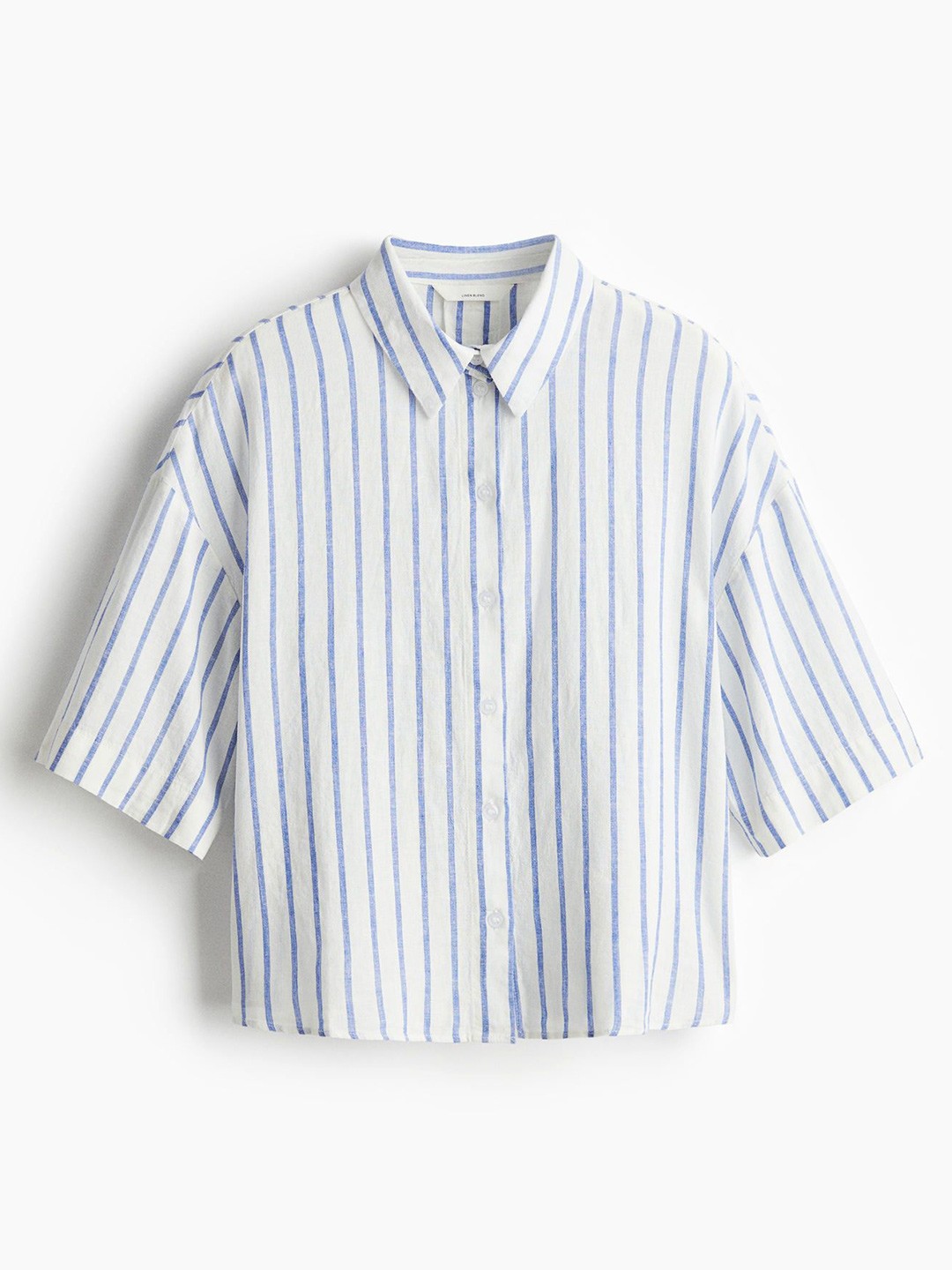 

H&M Linen-Blend Shirt, White
