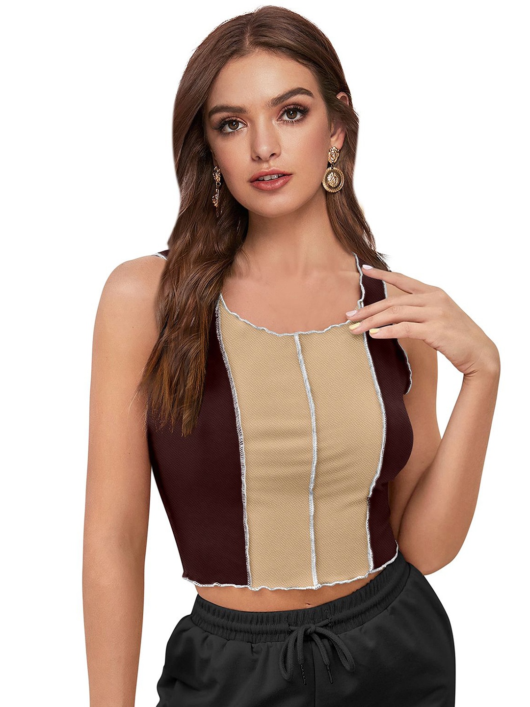 

BAESD Top, Coffee brown
