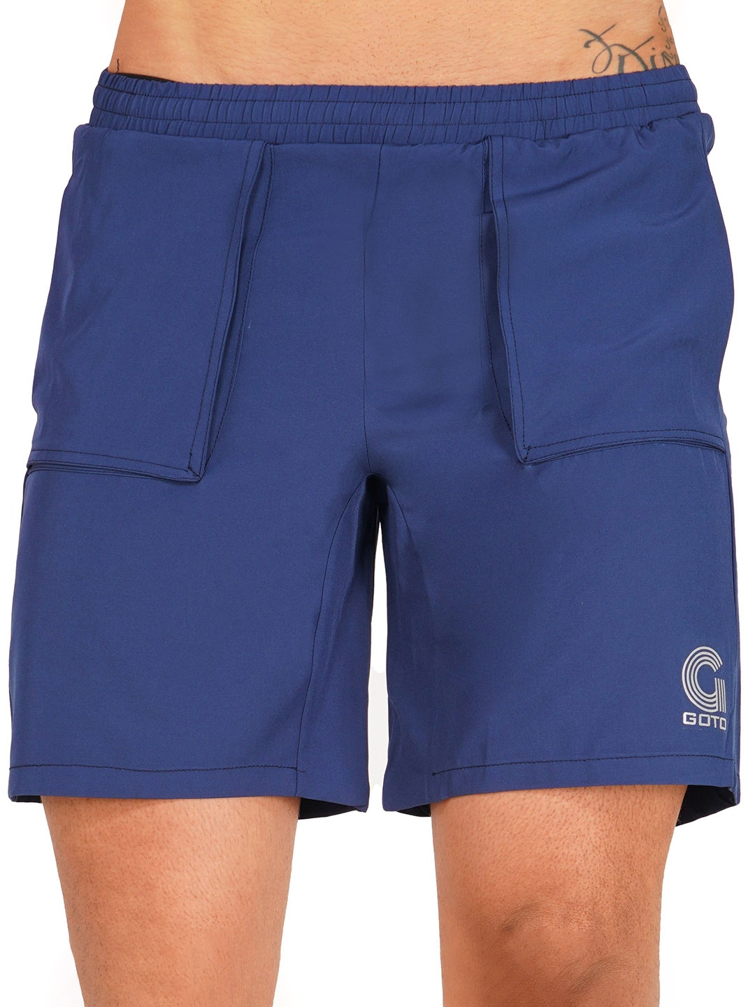 

GOTO Men Training or Gym Shorts, Navy blue
