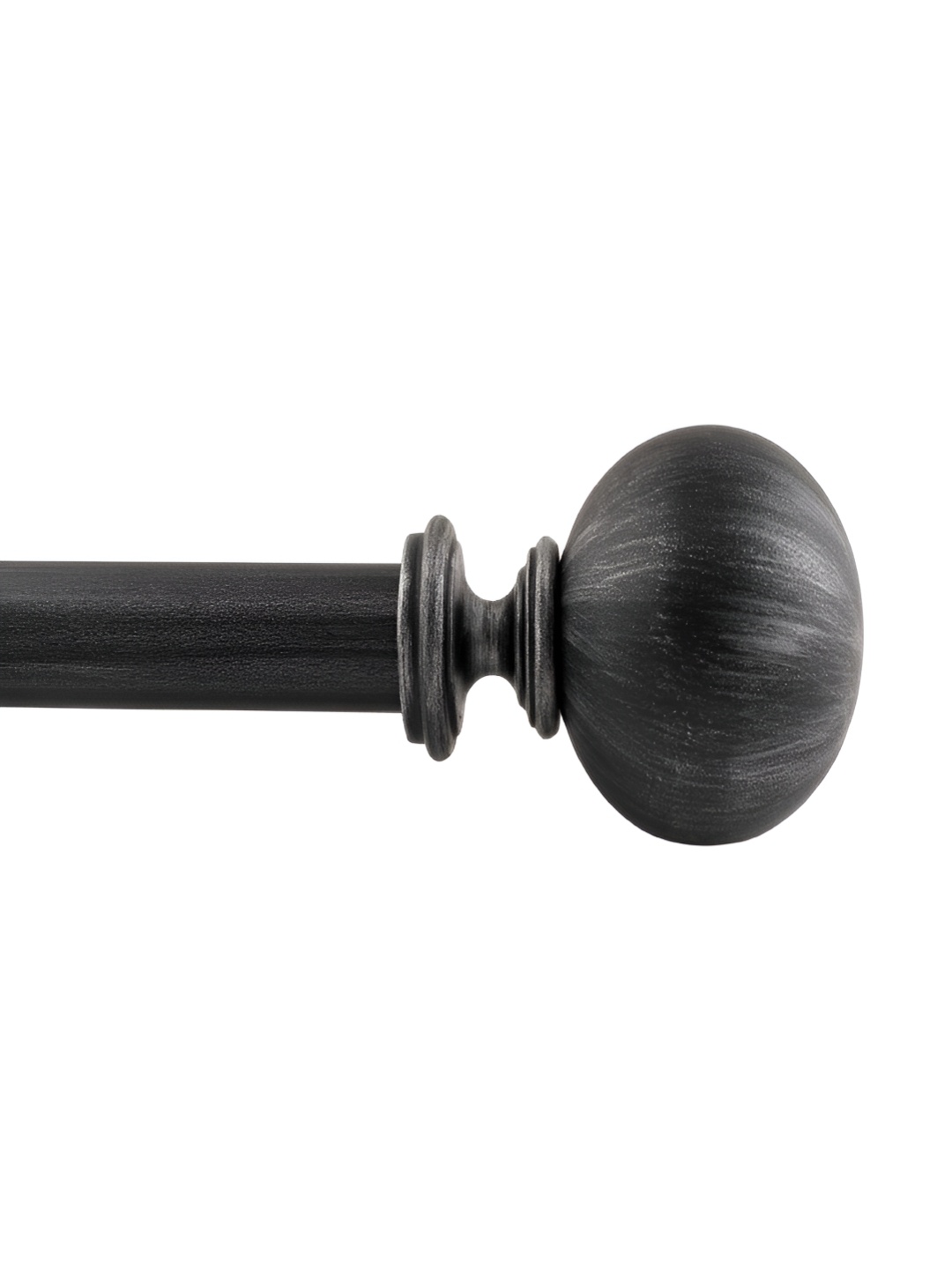 

Deco Window Black Metal Extendable Curtain Rods With Brackets