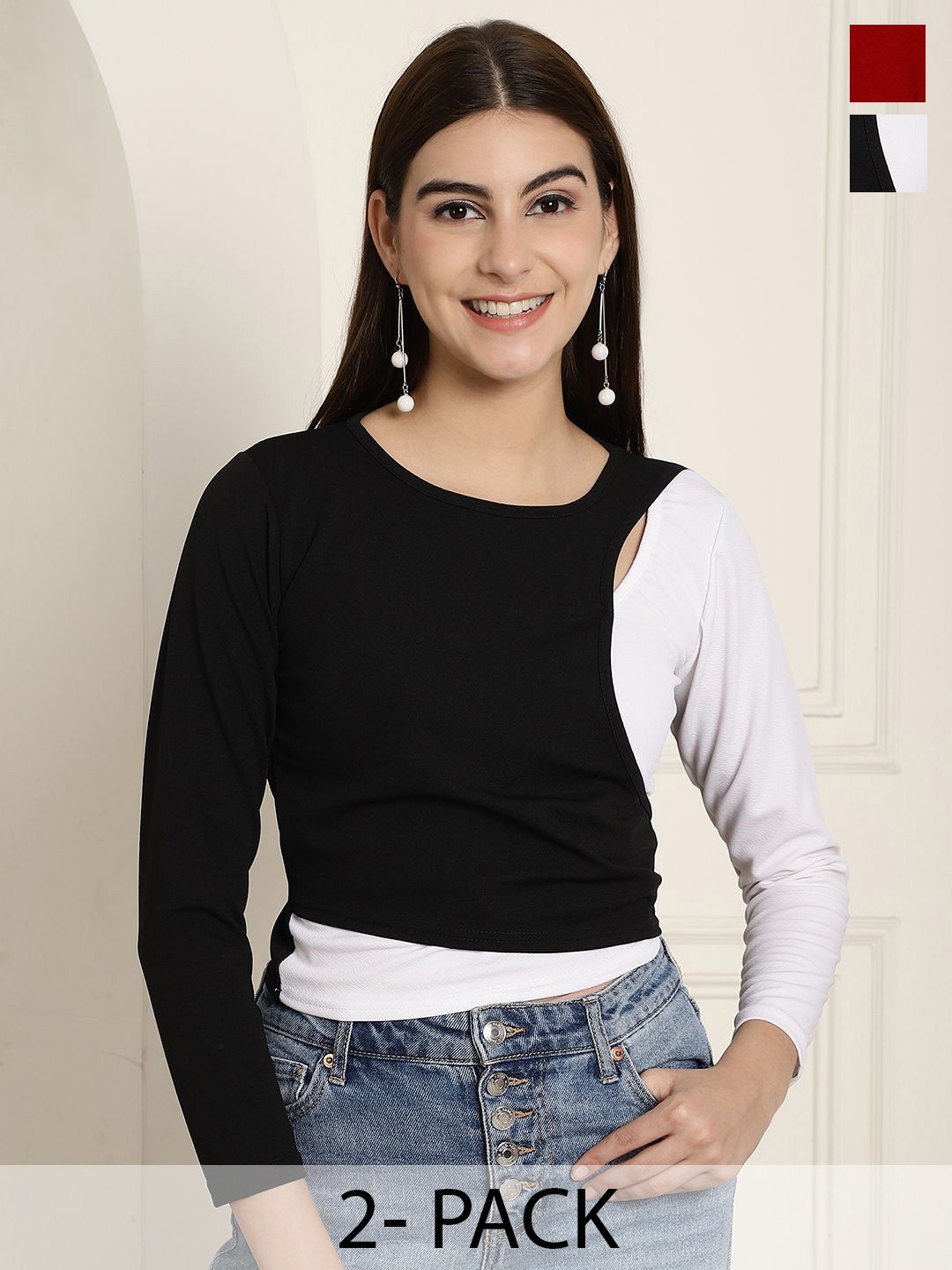 

Tromko Sweetheart Neck Puff Sleeve Top, Multi