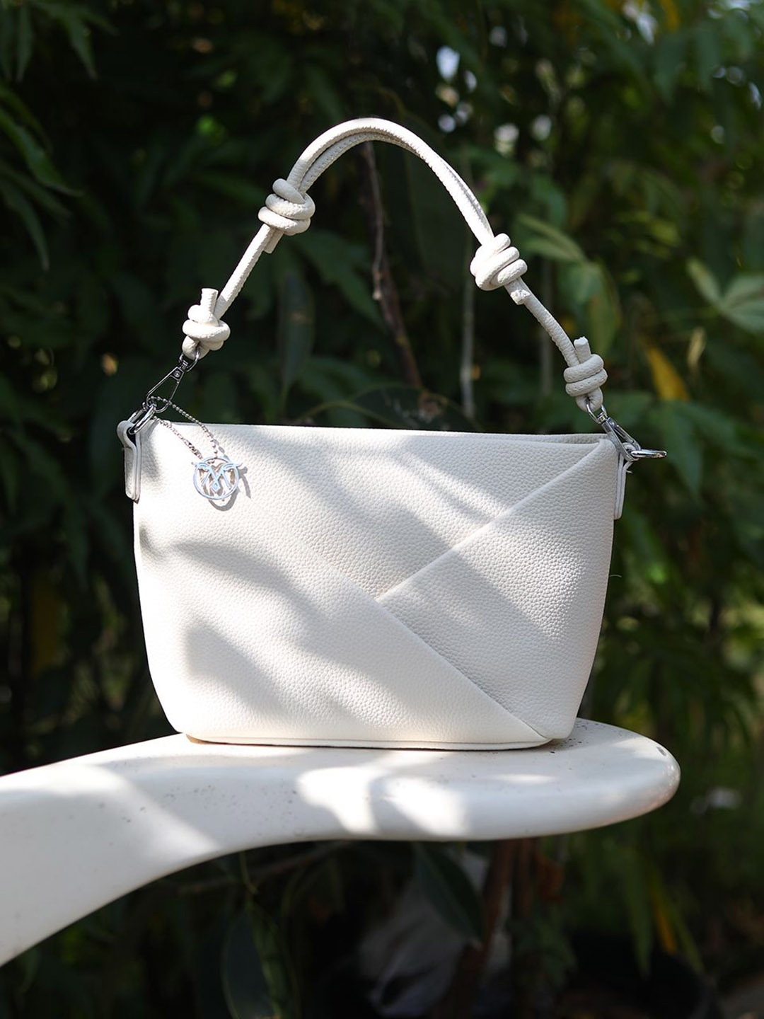 

Monrow PU Bucket Sling Bag, White