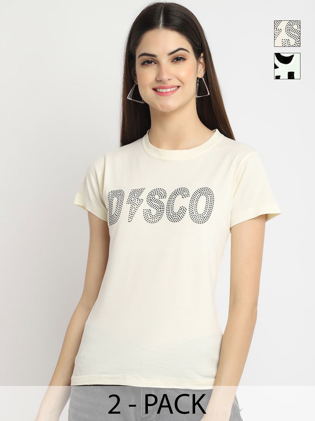 

Tromko Women Typography Printed T-shirt, Multi