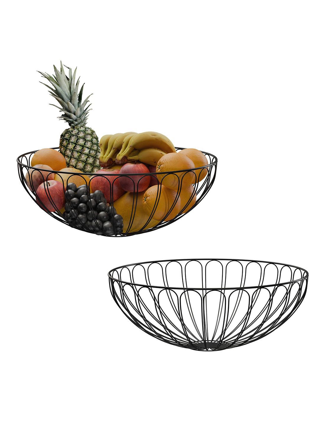 

Kuber Industries Black Fruit and Vegetable Basket