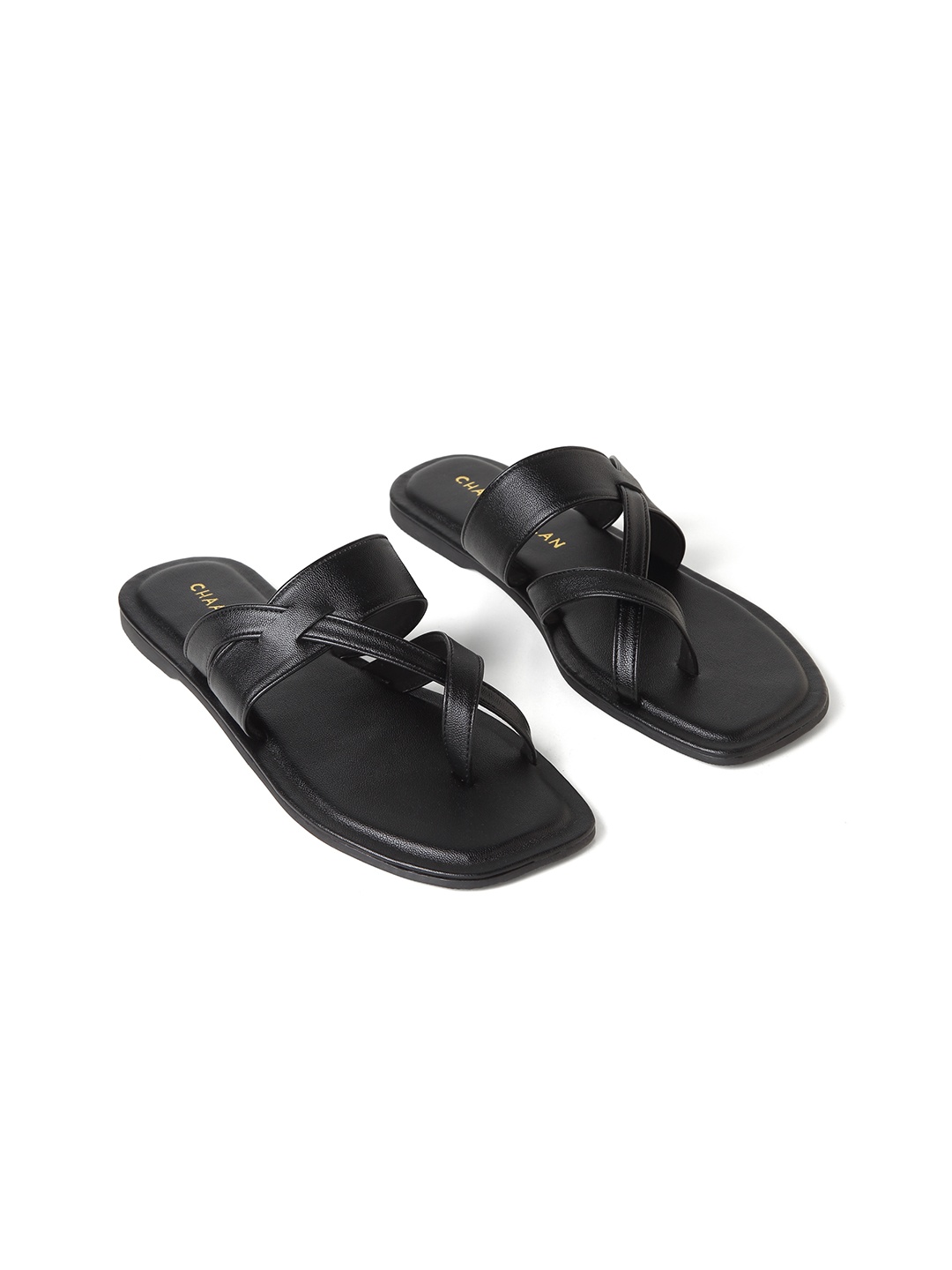 

CHAAL CHALAN Women One Toe Flats, Black