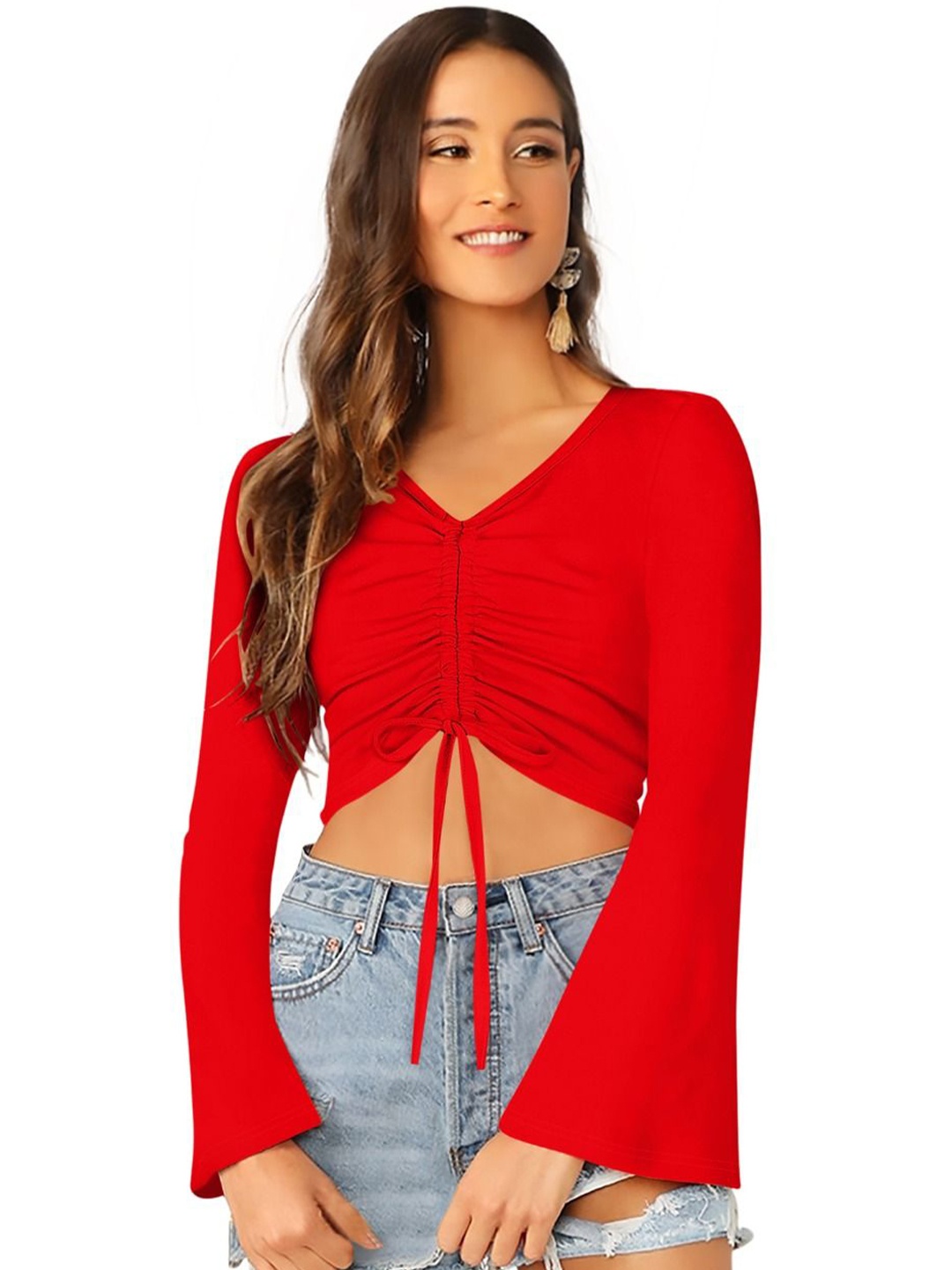 

BAESD Batwing Sleeve Top, Red