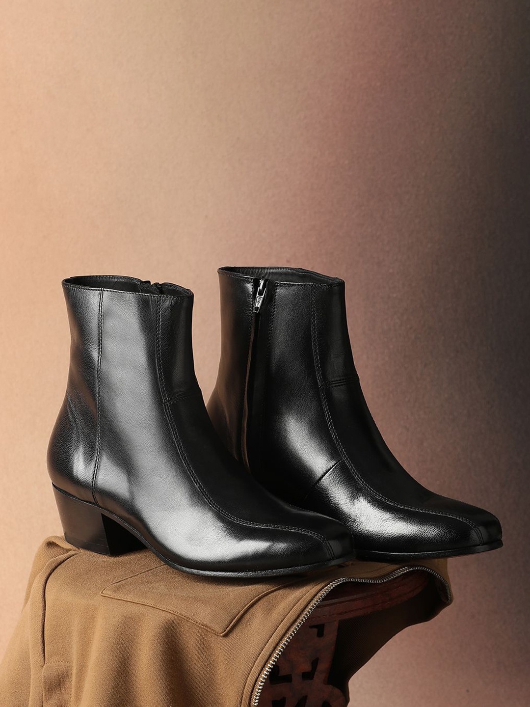 

Florsheim Men Cuban Heel Boots, Black