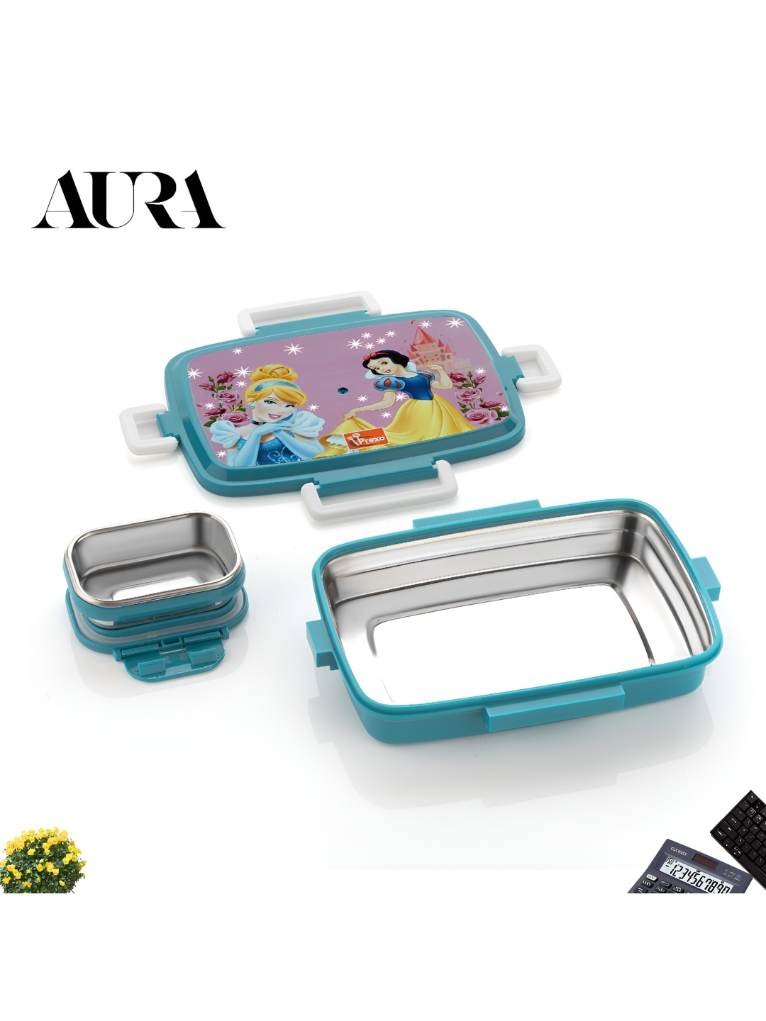 

Aura Blue 2025 Plastic Dishwasher Safe Lunch Box