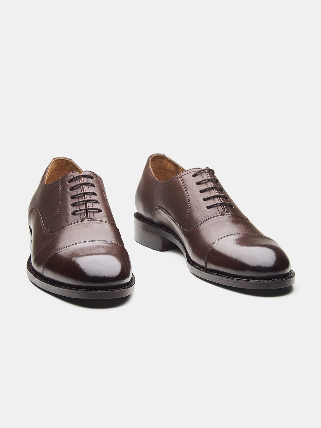 

KOZASKO Classic Goodyear Welted Brown Captoe Oxford, Black