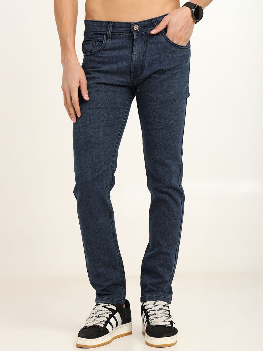 

ComfyStyle Men Jean Stretchable Jeans, Blue