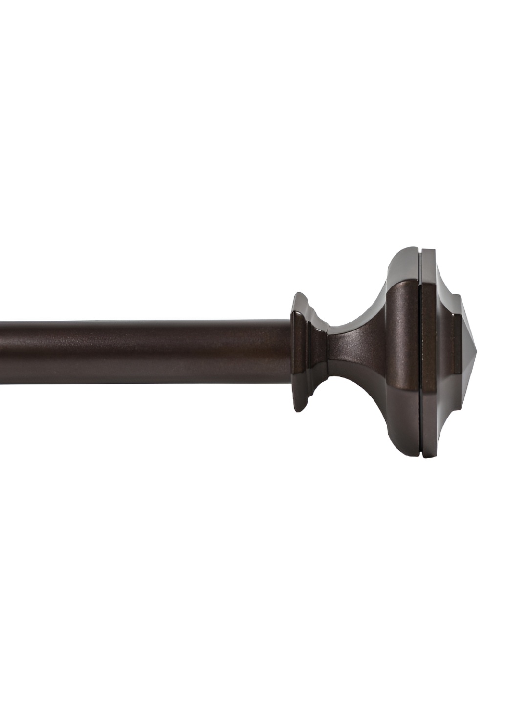 

Deco Window Brown Metal Extendable Curtain Rods With Brackets