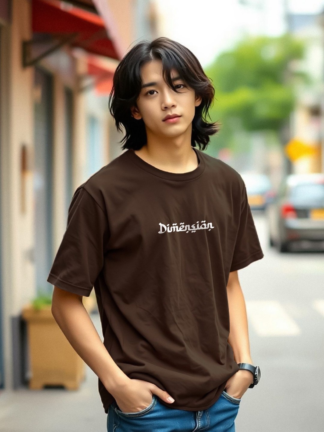 

TOGS & TERRE Men Typography Printed Organic Cotton T-shirt, Brown