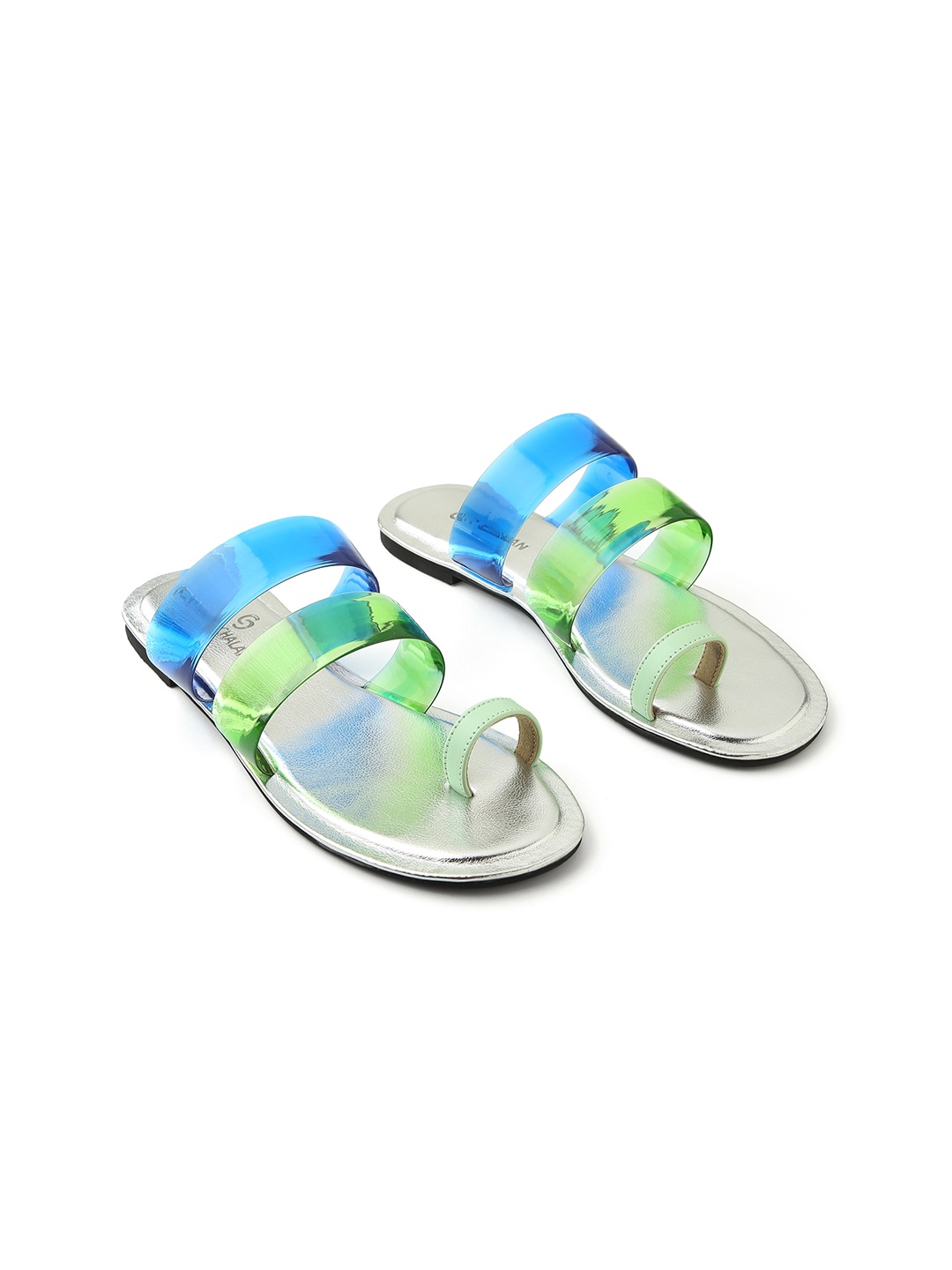 

CHAAL CHALAN Women One Toe Flats, Multi