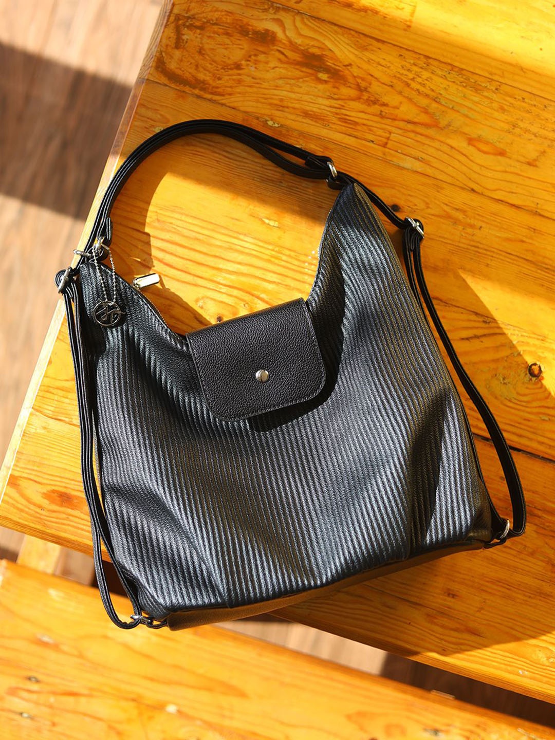 

Monrow PU Structured Tote Bag, Black