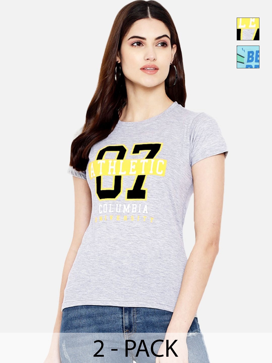 

Tromko Women Typography Printed T-shirt, Multi