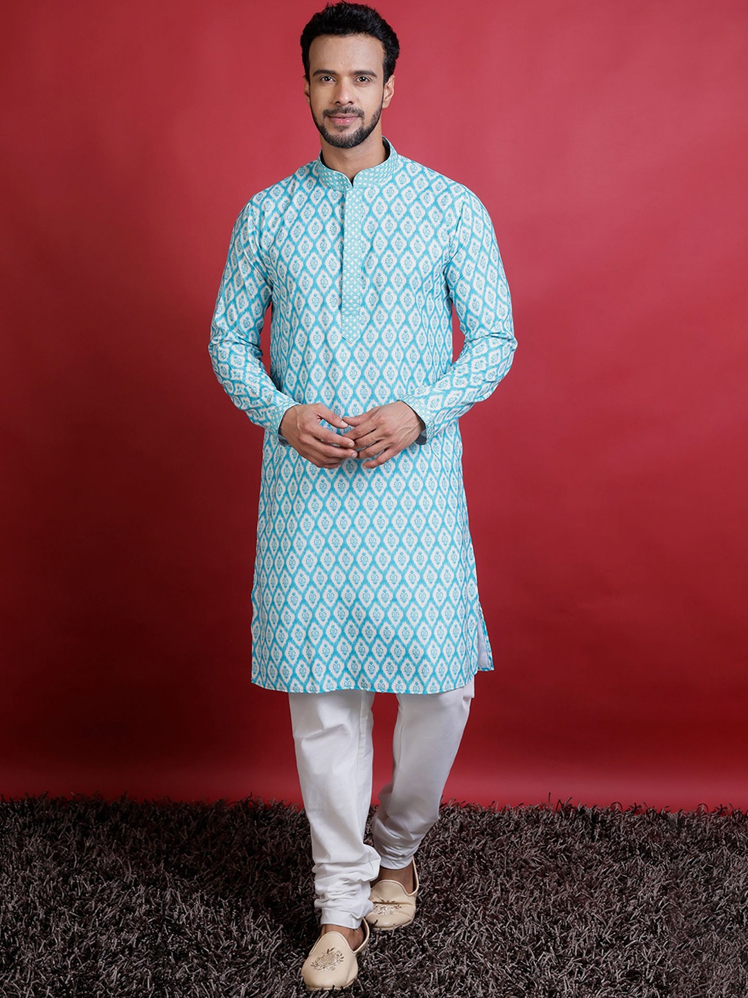 

KHAAS Men Kurta, Blue