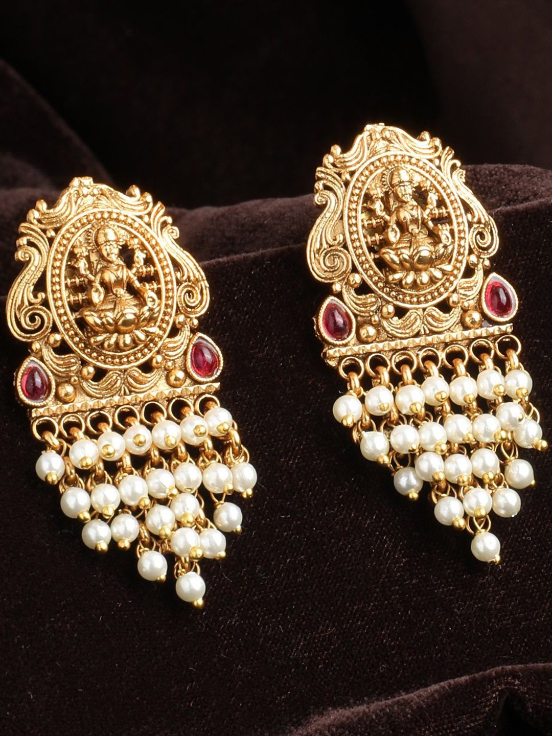 

NILA Contemporary Drop Earrings, Gold