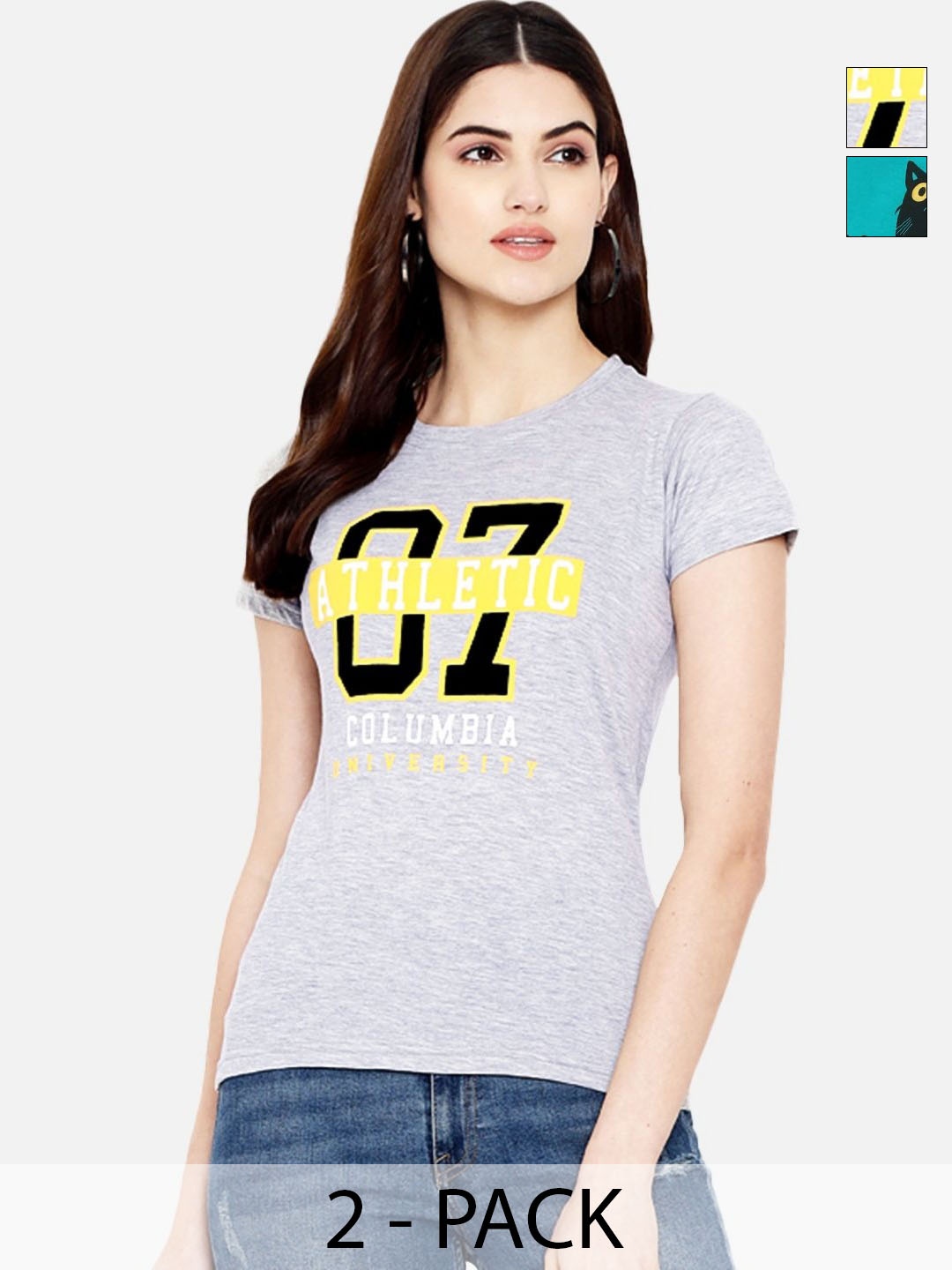 

Tromko Women Typography Printed T-shirt, Multi