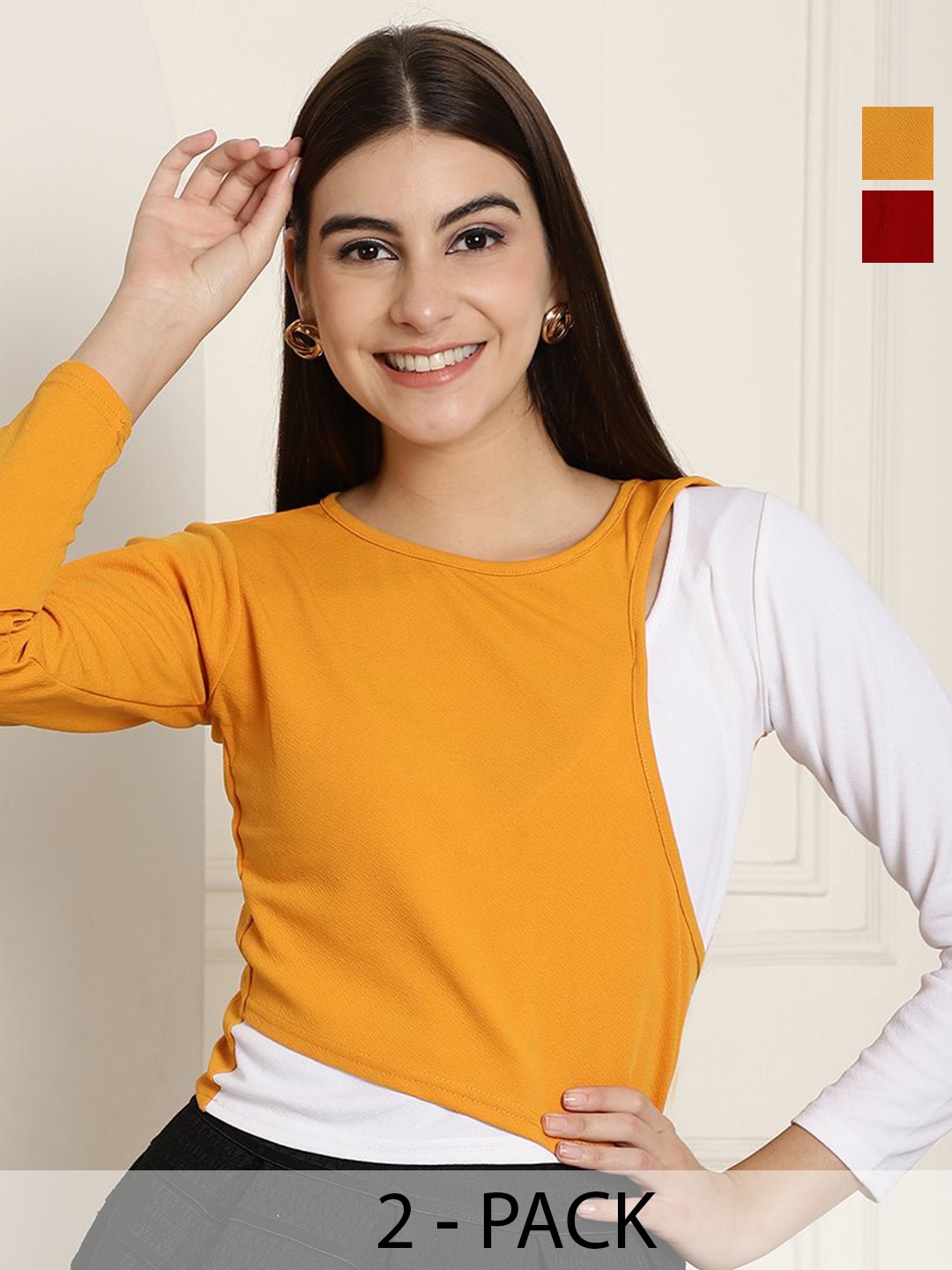 

Tromko Sweetheart Neck Puff Sleeve Top, Multi