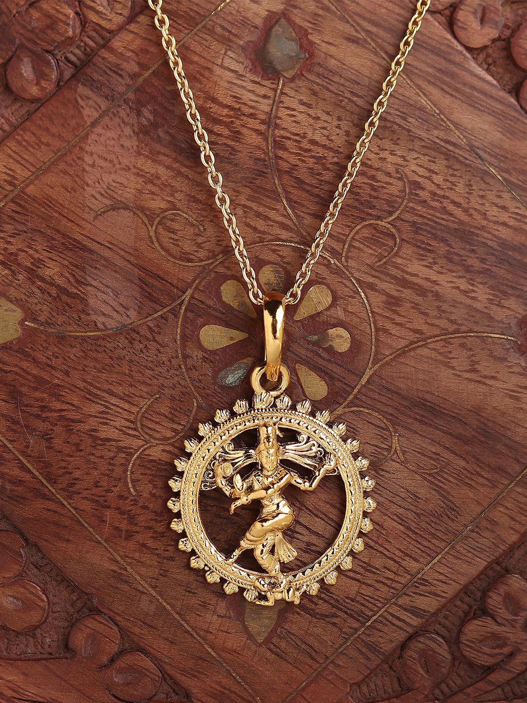 

Metronaut Gold-Plated Circular Pendants