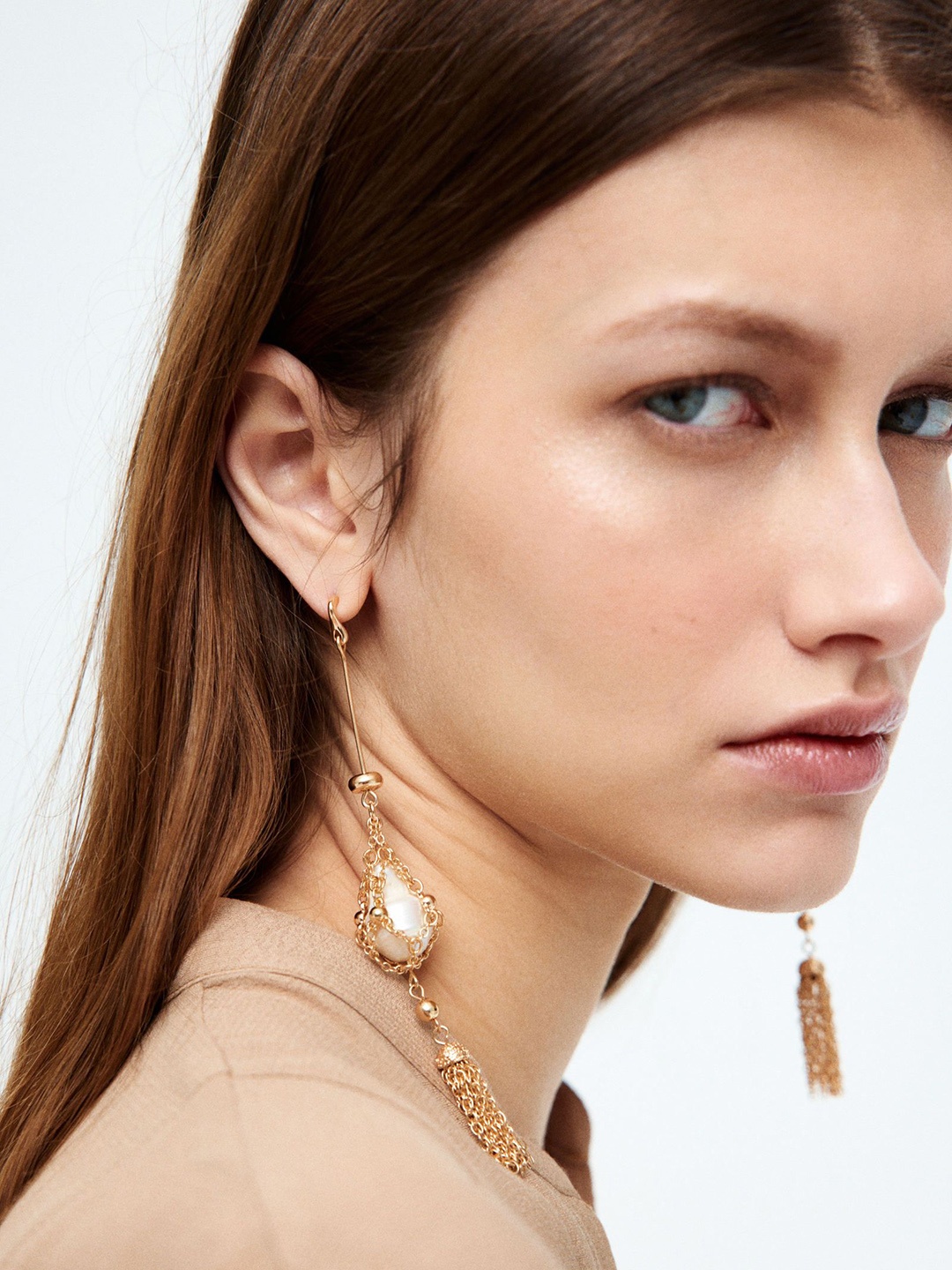 

H&M Dangle Earrings, Gold