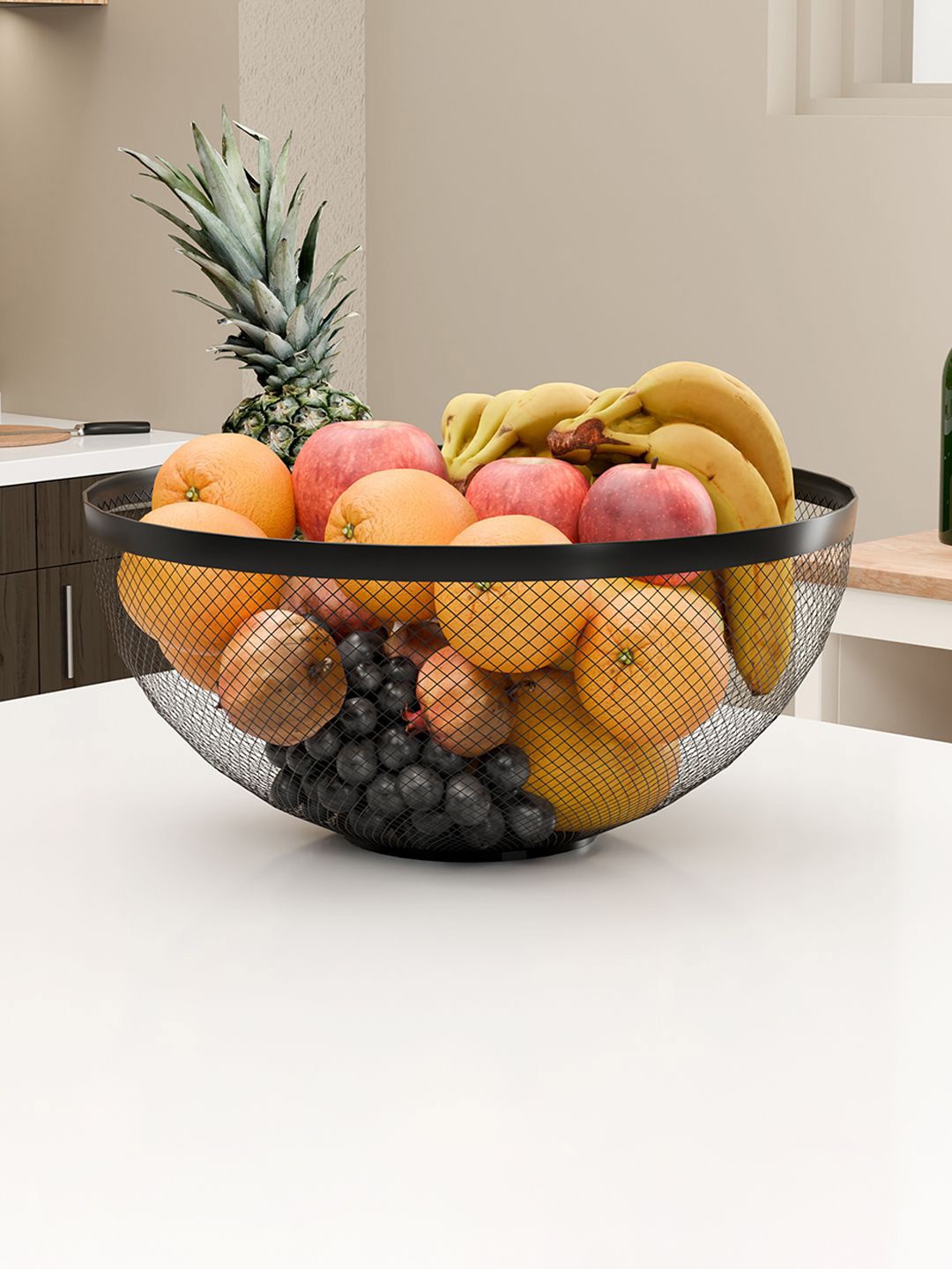 

Kuber Industries Black Fruit and Vegetable Basket