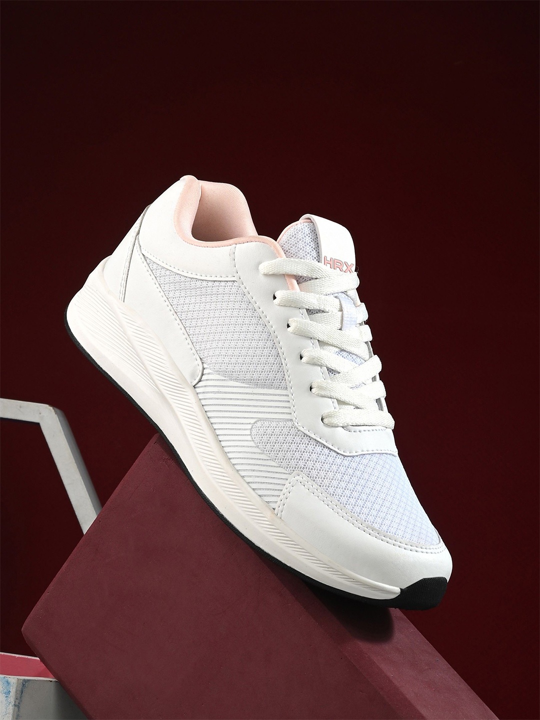 

HRX by Hrithik Roshan Women Mesh Running Non-Marking Shoes, Off white
