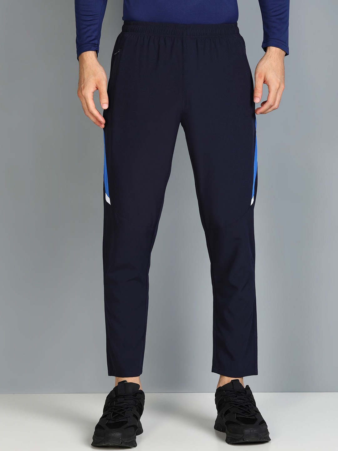 

Moda Rapido Men Rapid Dry Mid-Rise Track Pant, Navy blue