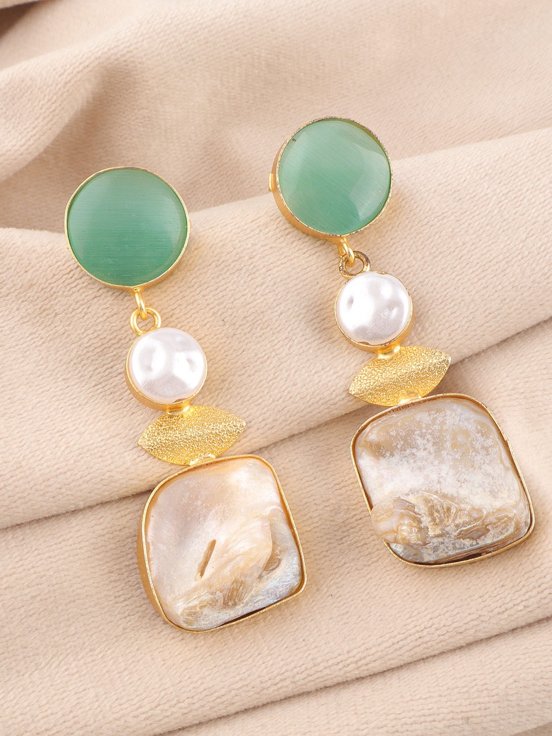 

Ozanoo Teardrop Shaped Drop Earrings, Sea green