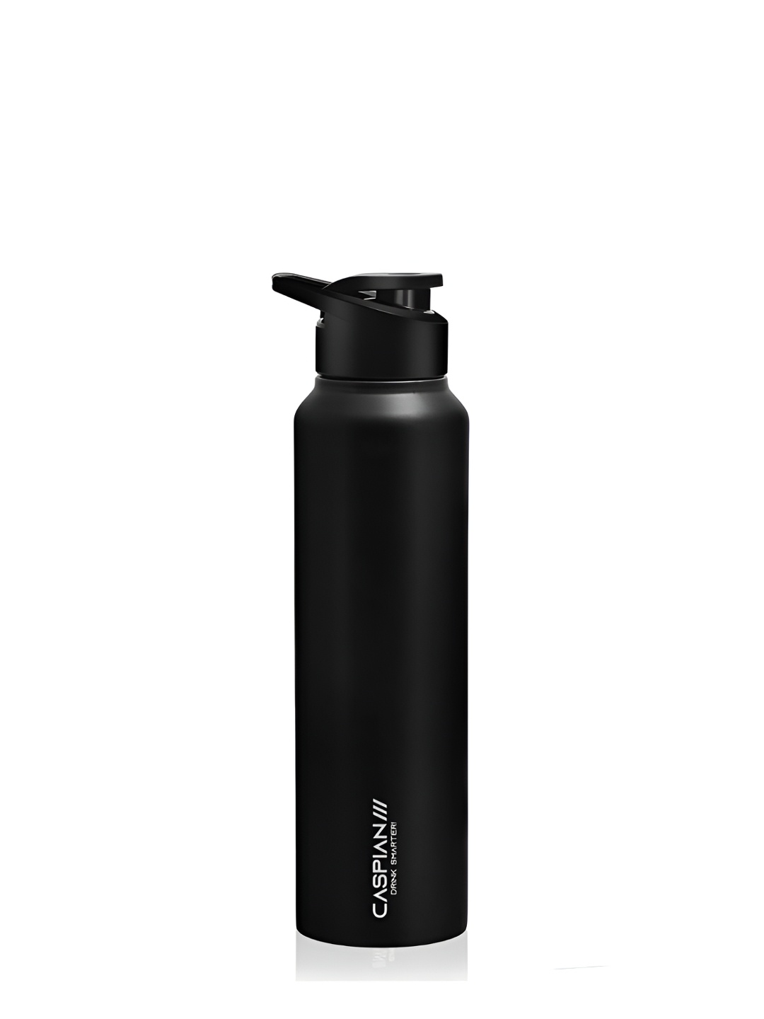 

Caspian Black Single Stainless Steel Solid Single Wall Vacuum Water Bottle