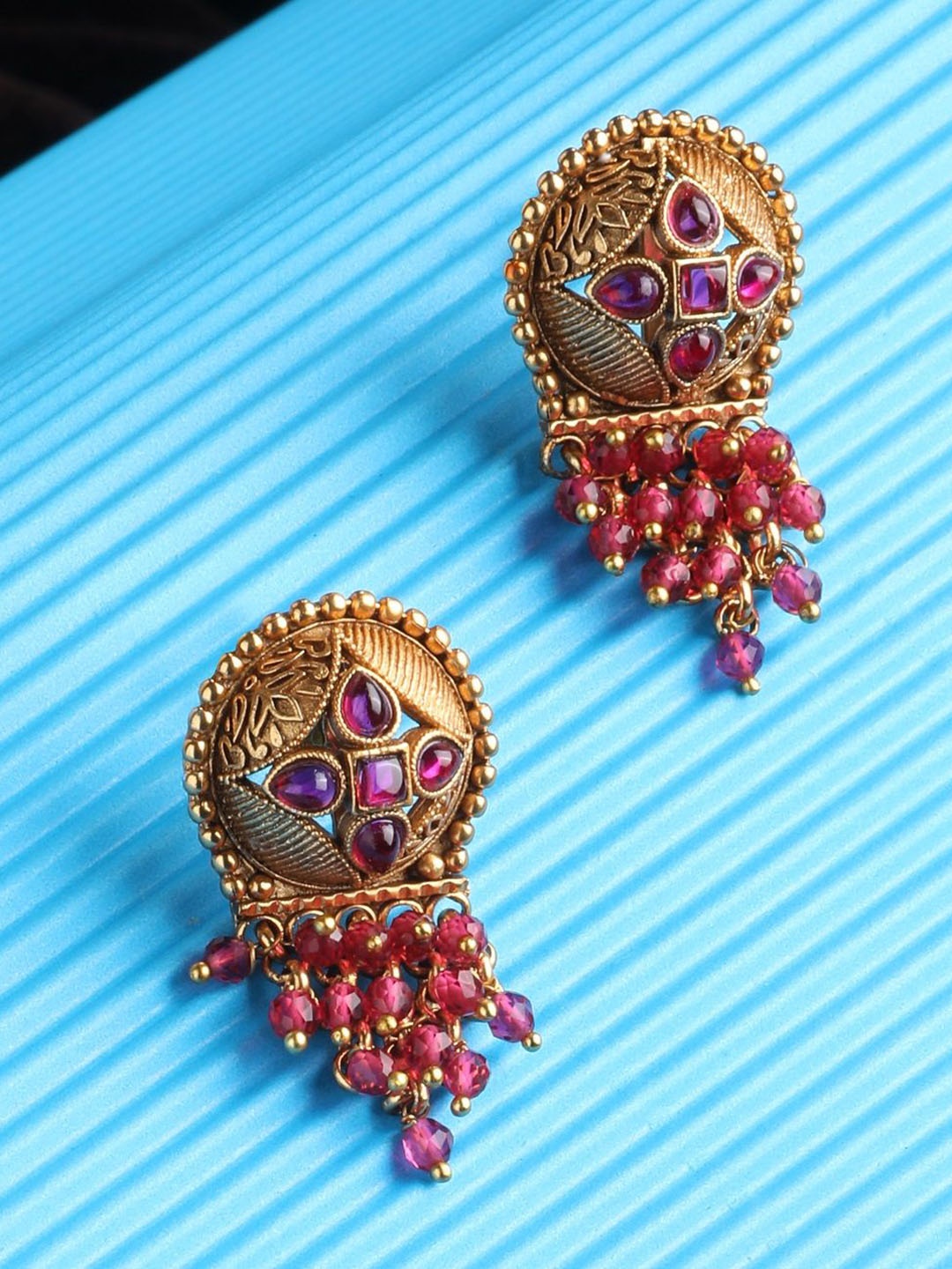 

NILA Contemporary Drop Earrings, Gold