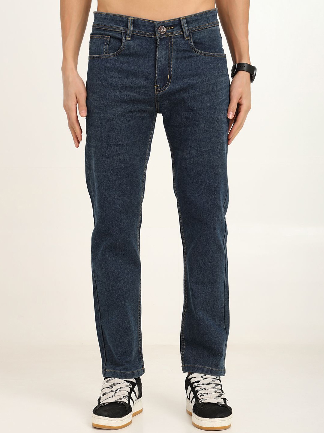

INDIROCKS Men Jean Stretchable Jeans, Blue