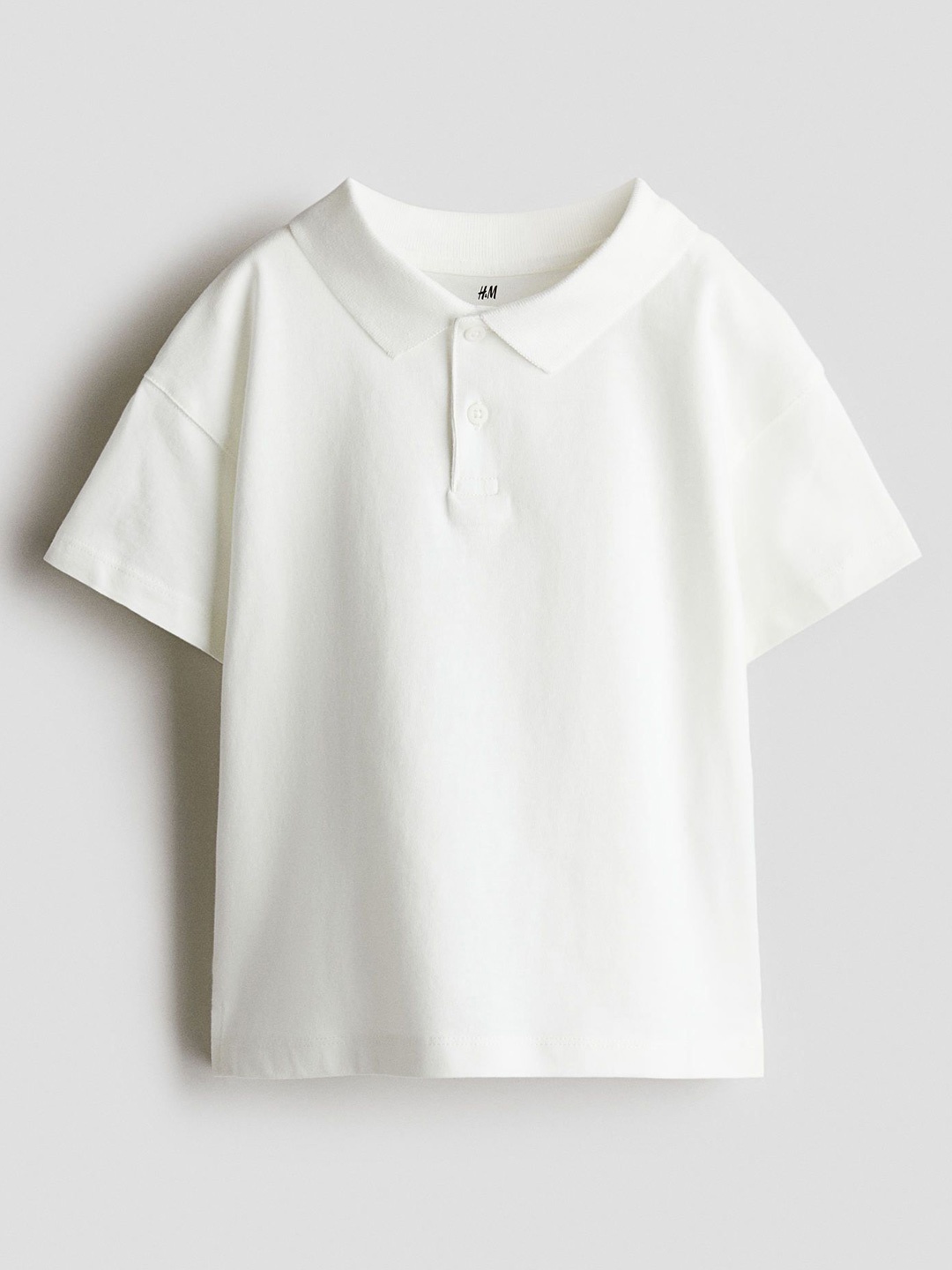 

H&M Cotton Polo Shirt, White