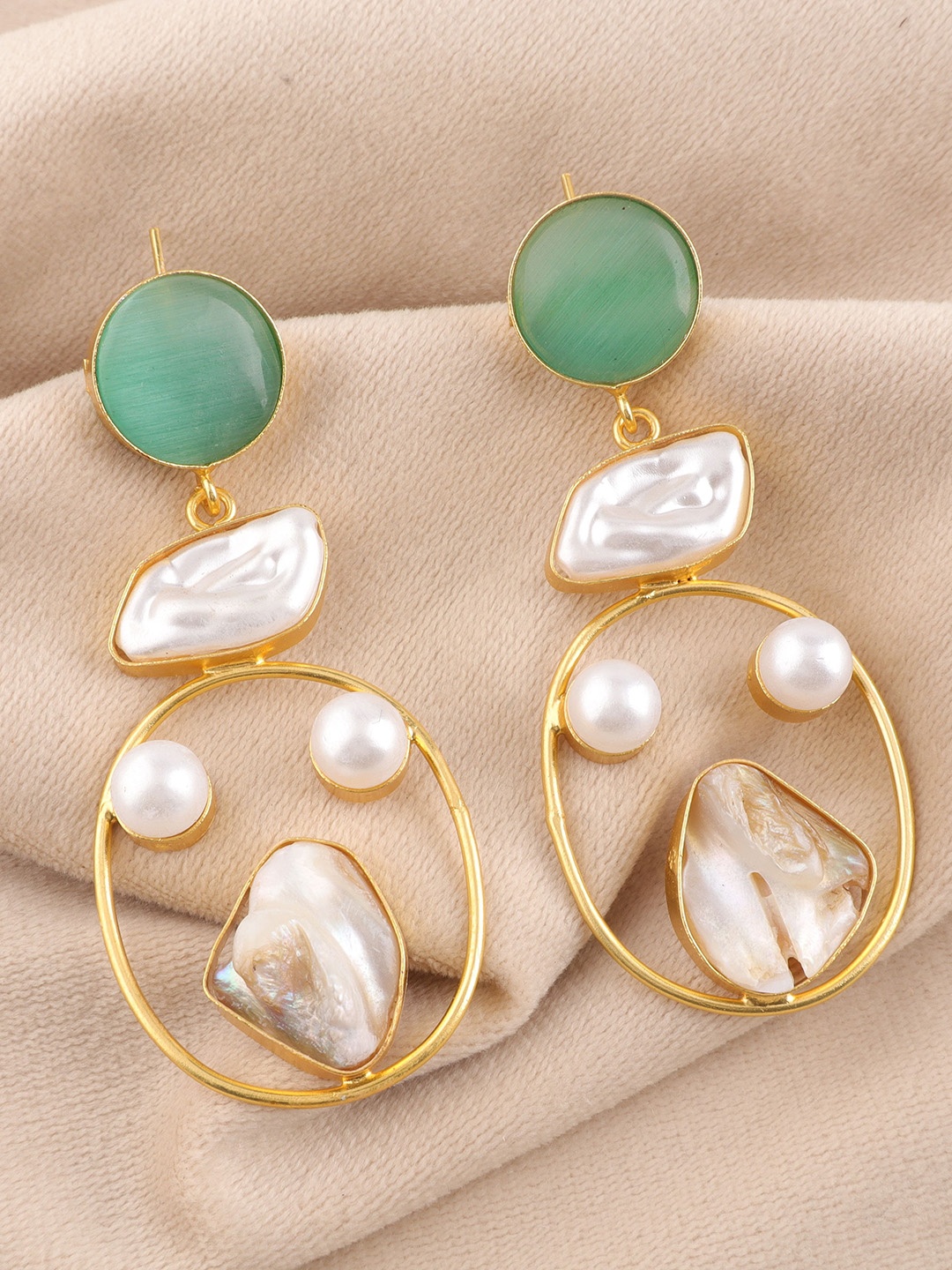

Ozanoo Teardrop Shaped Drop Earrings, Sea green