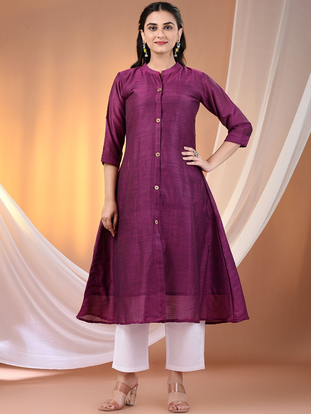 

Charukriti Women Kurta, Purple