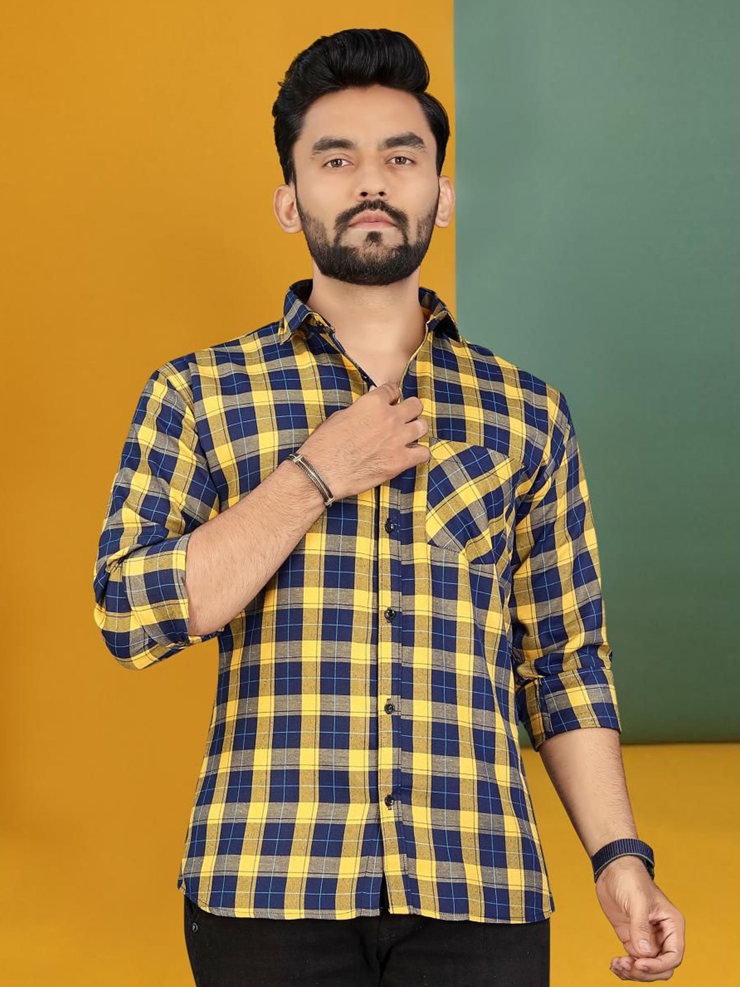 

Metronaut Men Classic Buffalo Checks Opaque Checked Casual Shirt, Multi