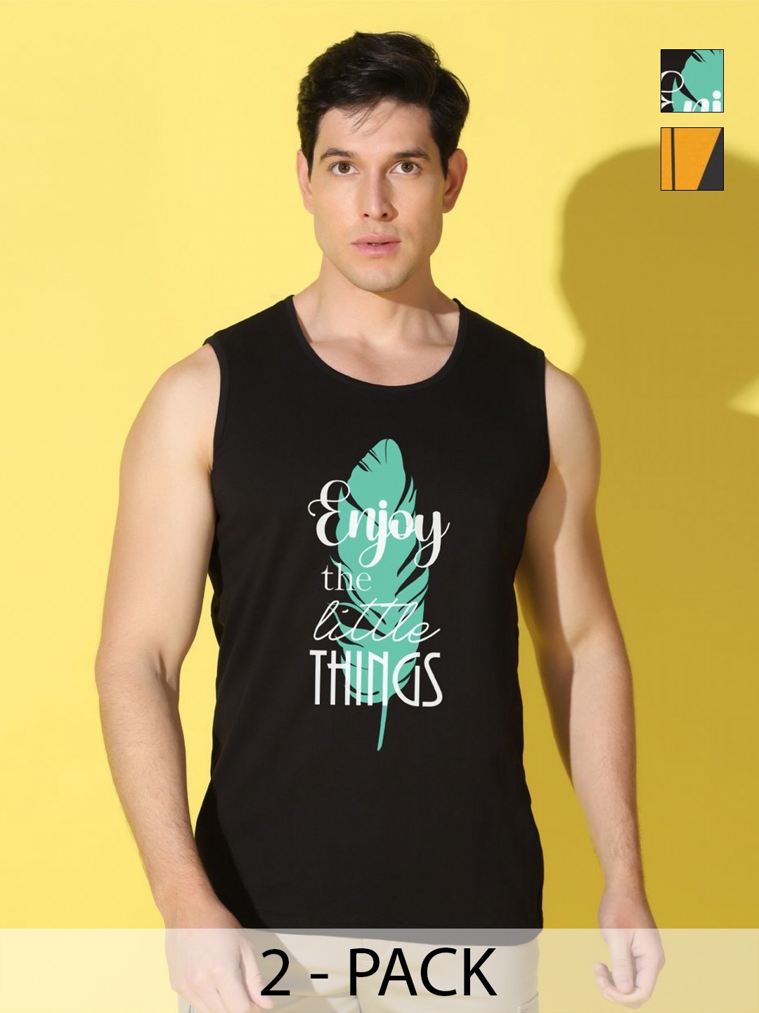 

WOOSTRO Men Typography 2 Printed Raw Edge Slim Fit T-shirt, Black