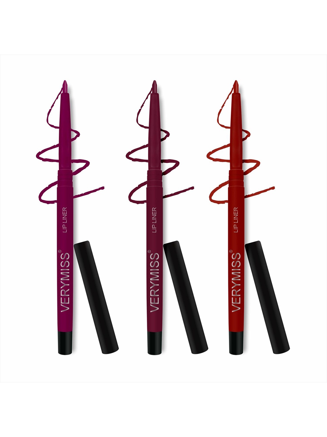 

VERYMISS Set Of 3 Creamy Matte Lip Liner- 0.25 g Each, Red