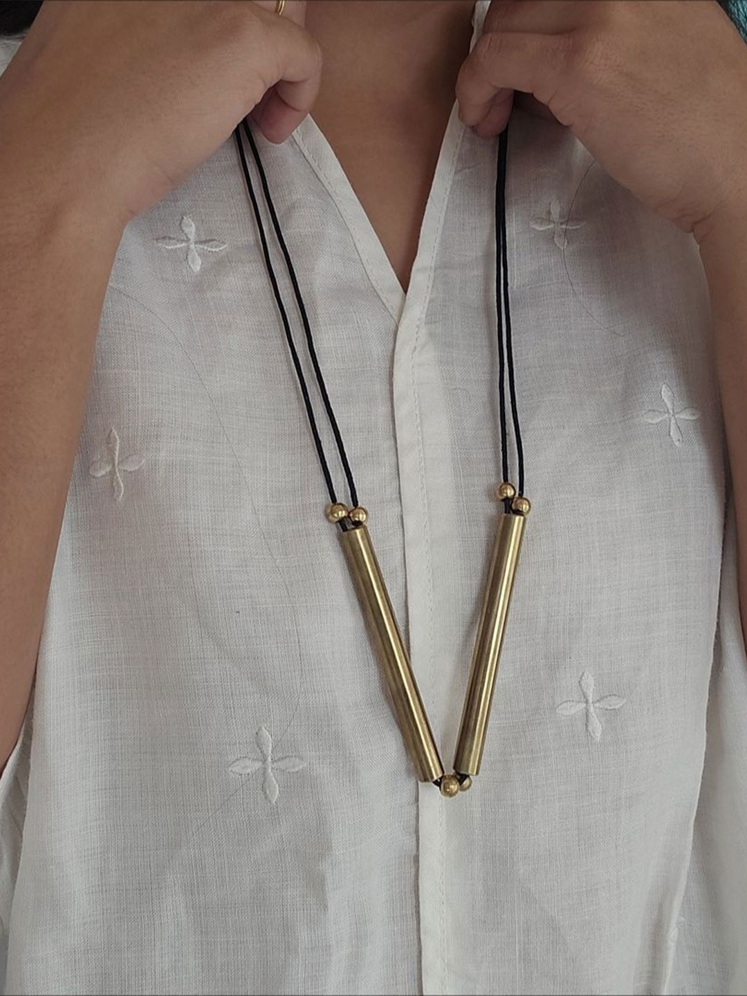 

Studio Anviksha Brass Necklace, Gold